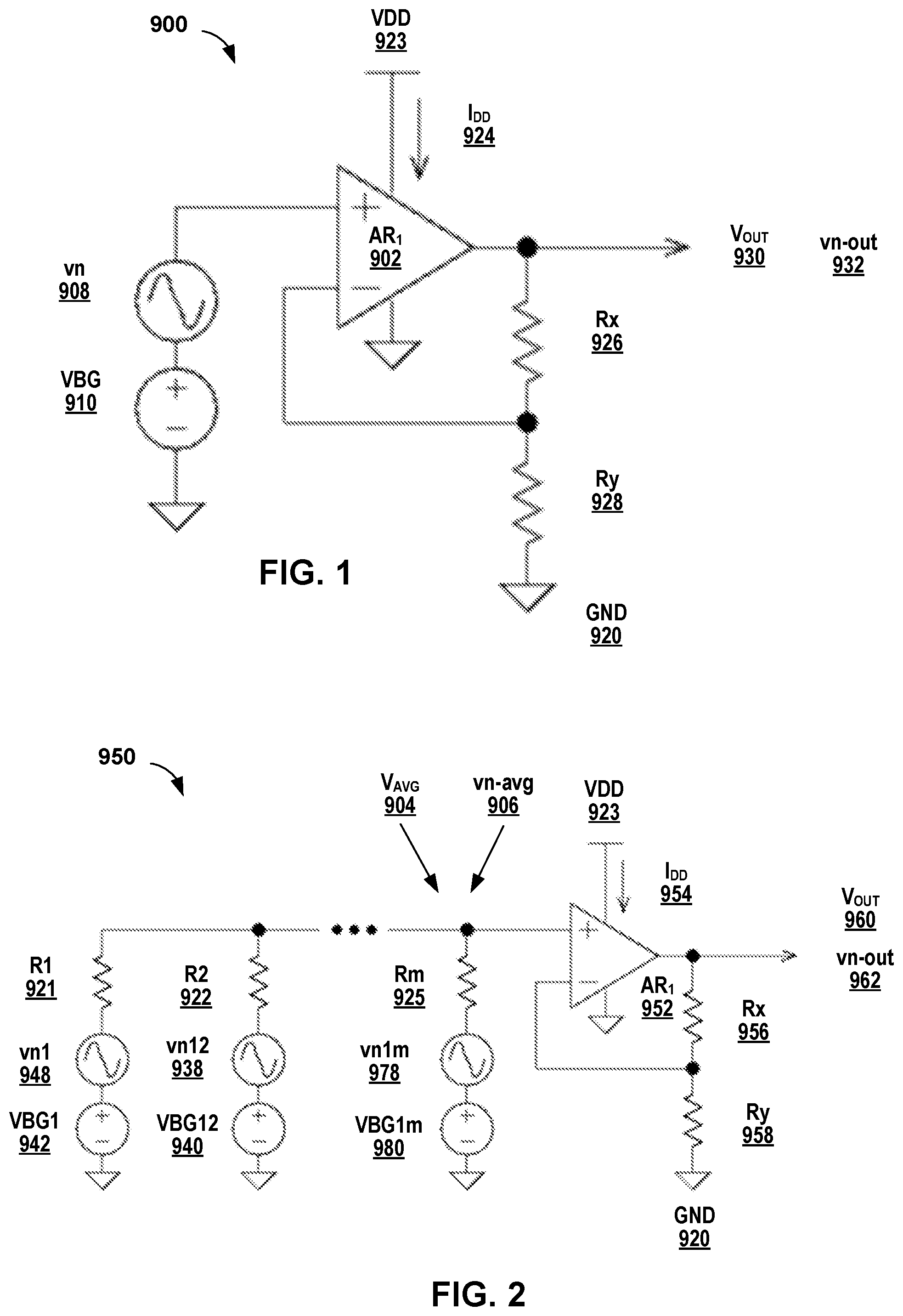 Patent US12468328 — Low noise bandgap voltage reference circuits — Figure 1