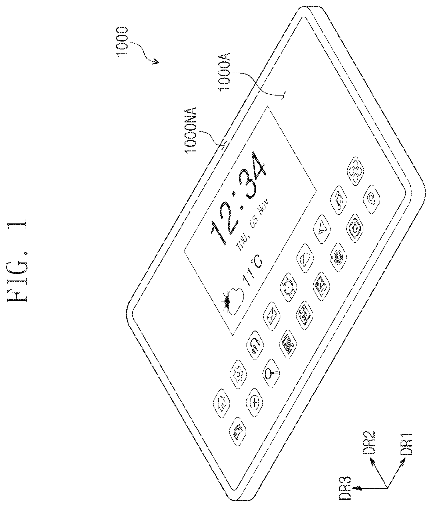 Patent US12468416 — Sensor layer and electronic apparatus including the same — Figure 1