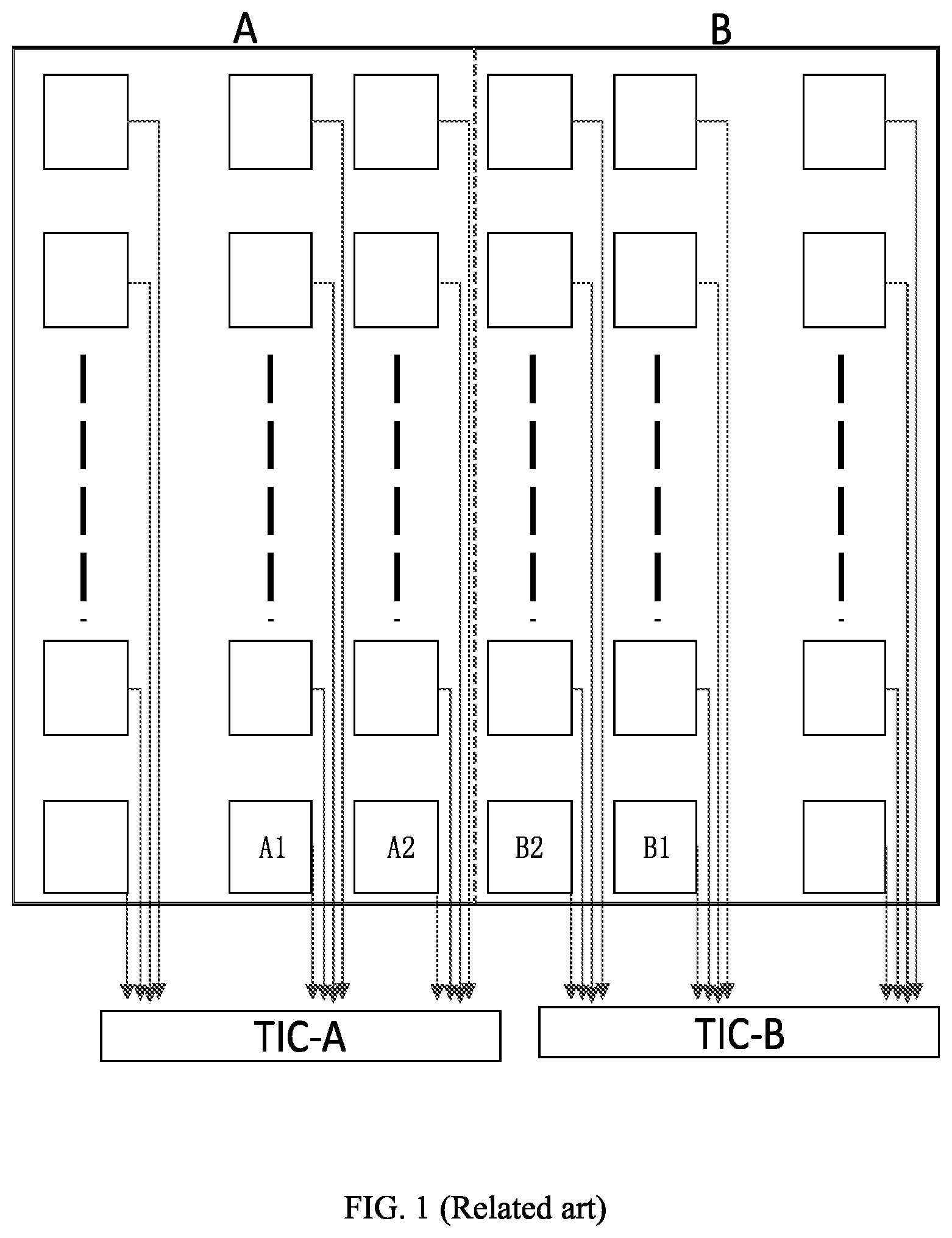 Patent US12468426 — Touch display panel and method for measuring touch point thereof — Figure 1