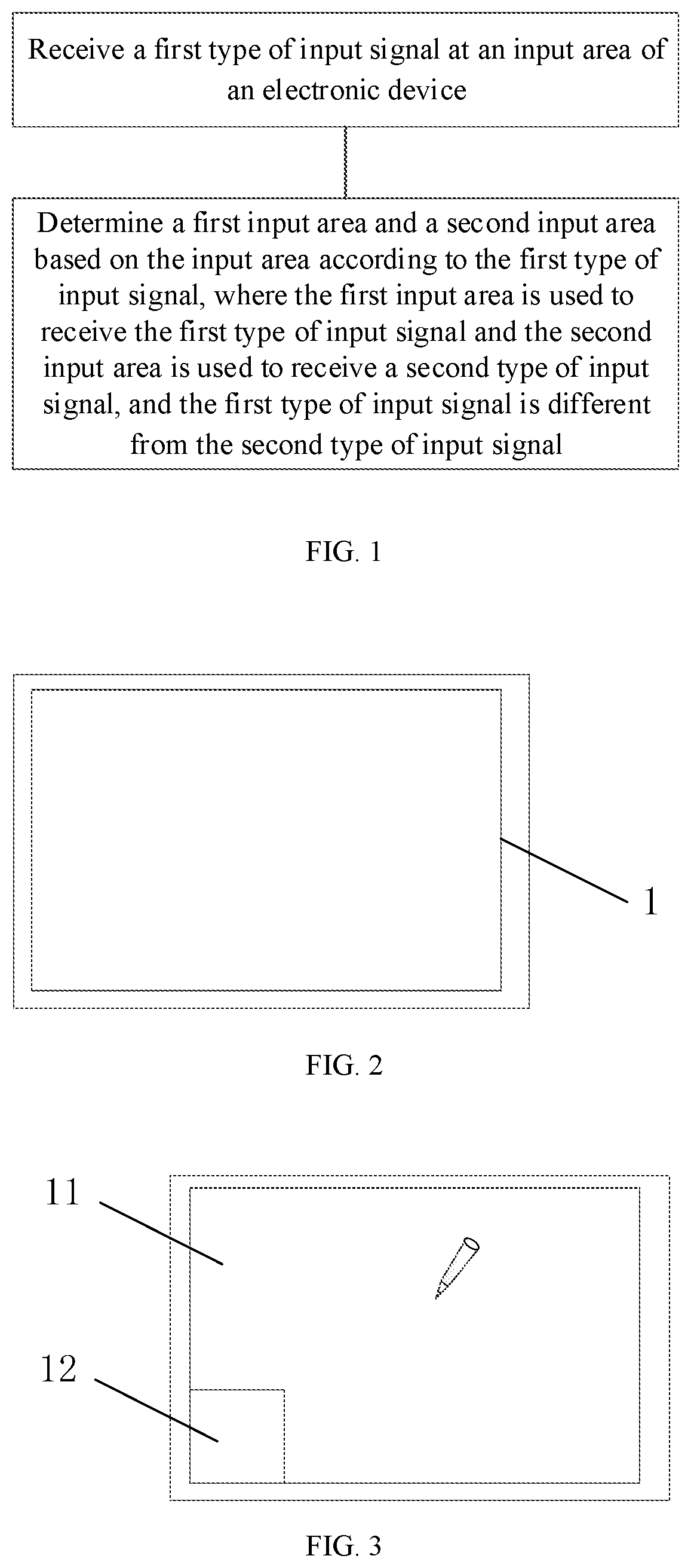 Patent US12468438 — Electronic device input method and electronic device — Figure 1