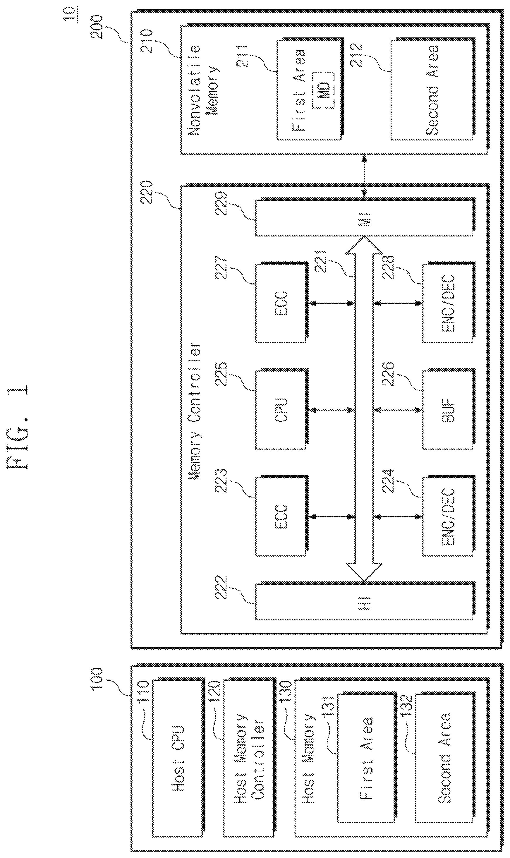 Patent US12468452 — Storage device including nonvolatile memory device and controller — Figure 1