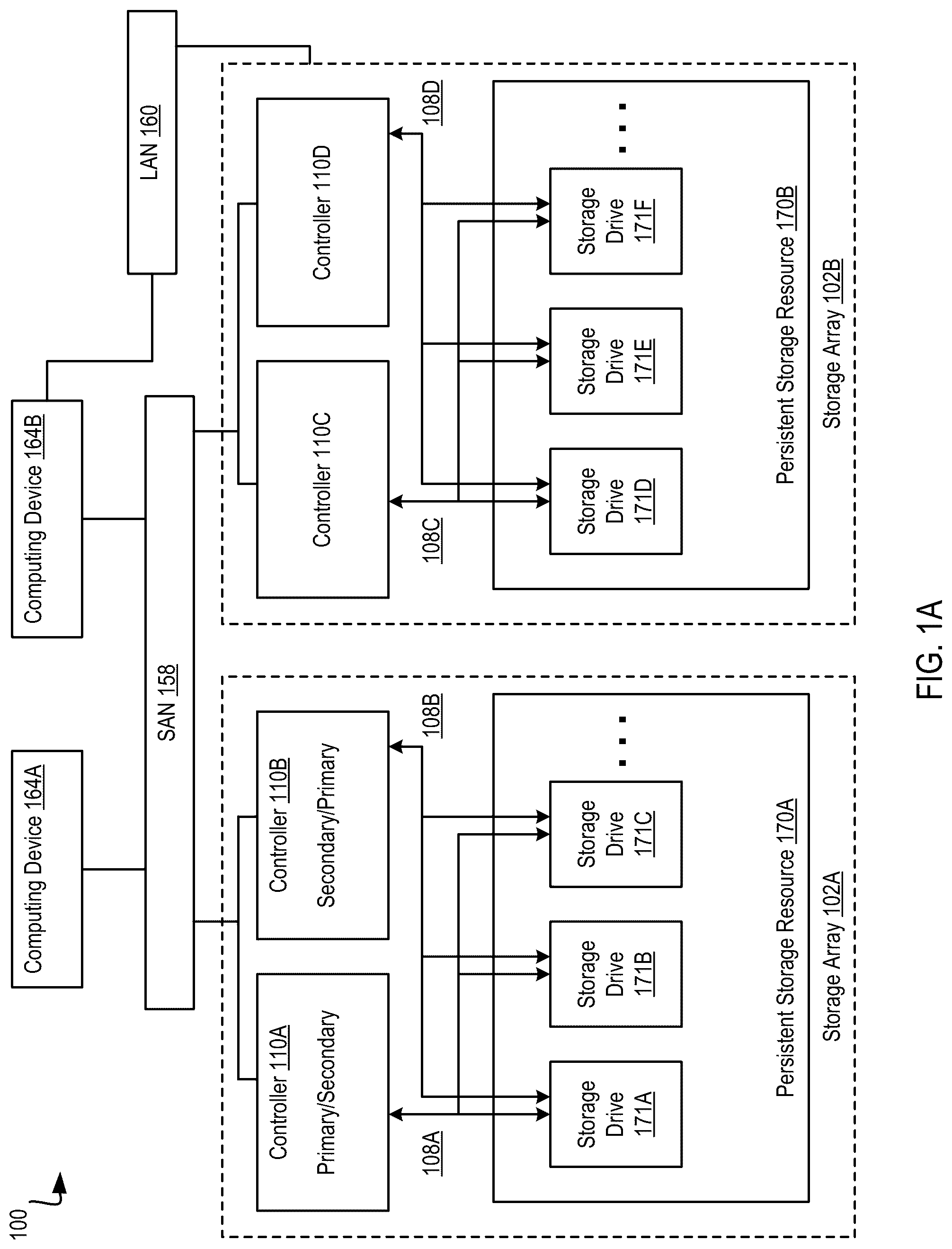 Patent US12468488 — Tiering valid data after a disaster recovery operation — Figure 1