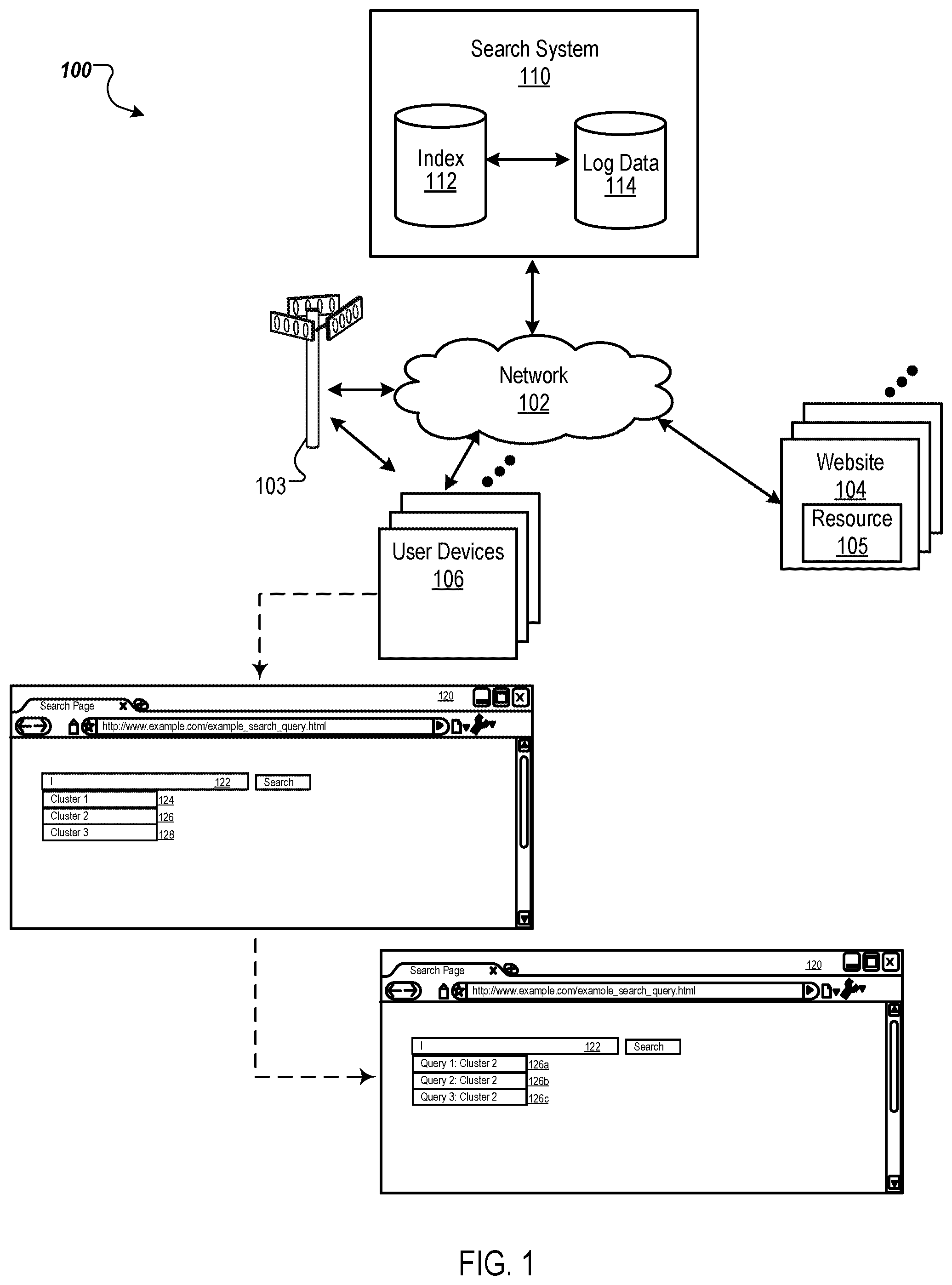 Patent US12468692 — Query composition system — Figure 1