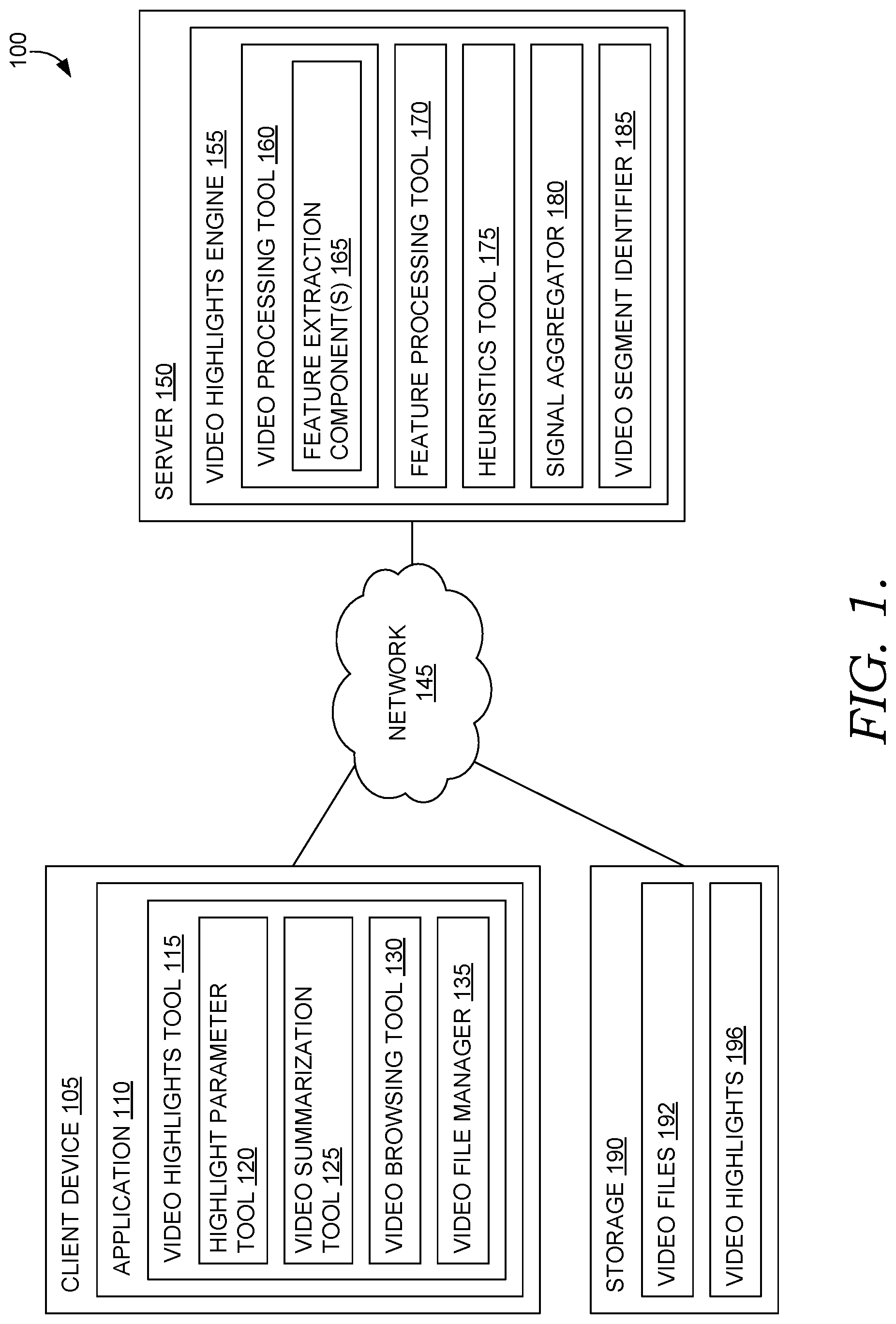 Patent US12468760 — Customizable framework to extract moments of interest — Figure 1