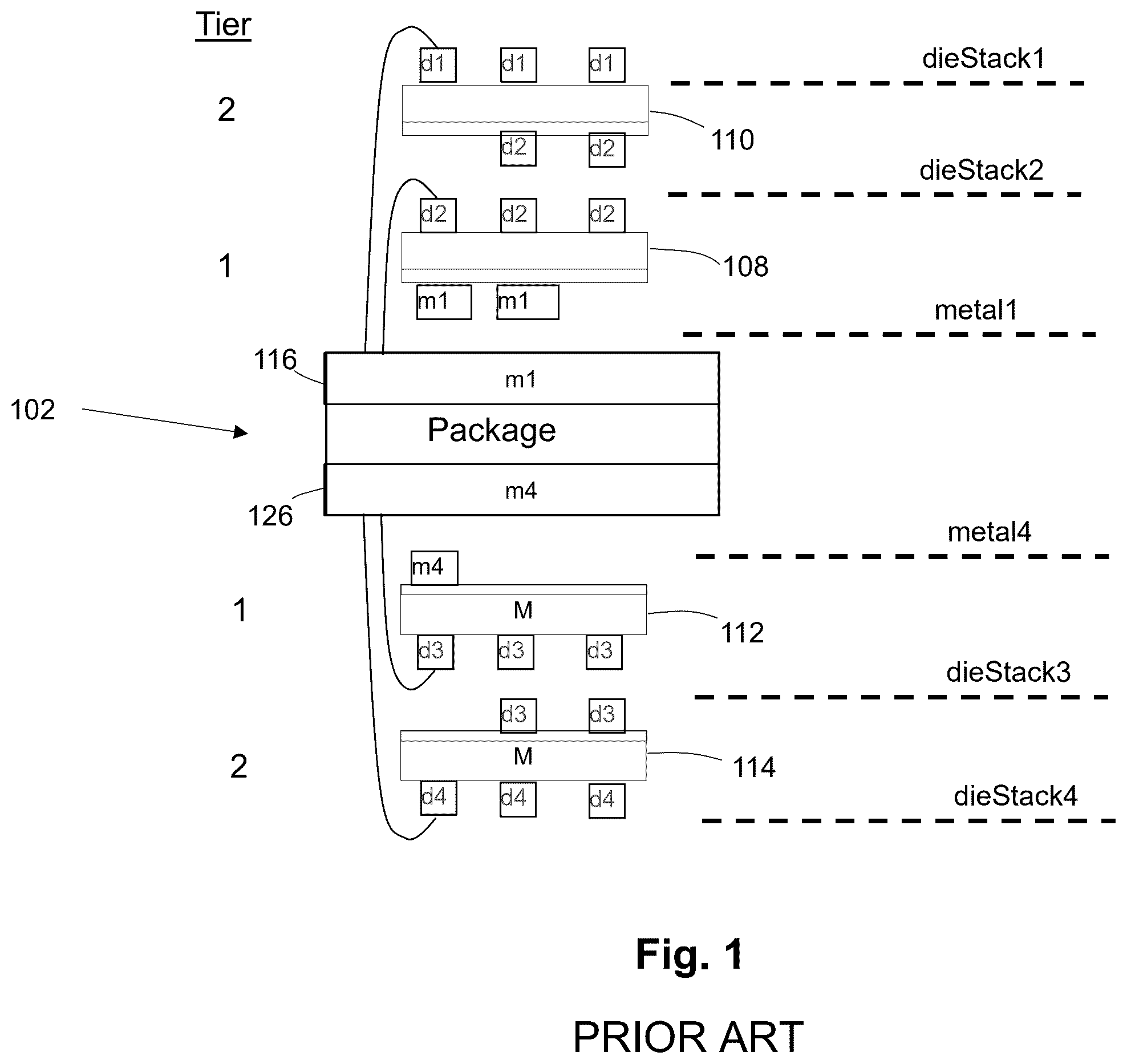 Patent US12468875 Figure 1 – Method and system to implement altitude based I/O re-layering for electronic and photonic designs