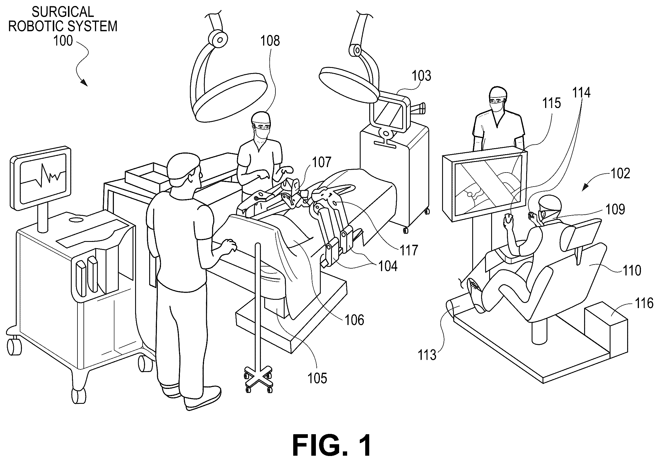 Patent US12472018 Figure 1 – Engagement and/or homing of a surgical tool in a surgical robotic system