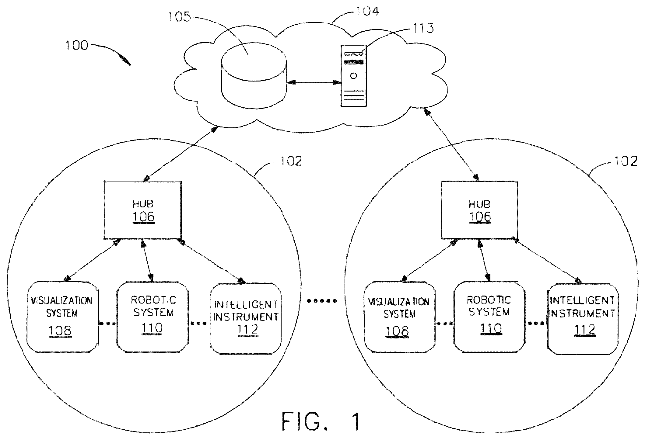 Patent US12472032 — Monitoring of user visual gaze to control which display system displays the primary information — Figure 1