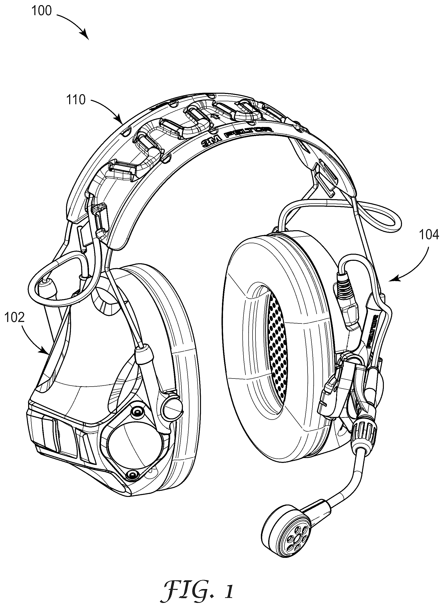 Patent US12472101 — Cable compaction system for protective personal equipment — Figure 1