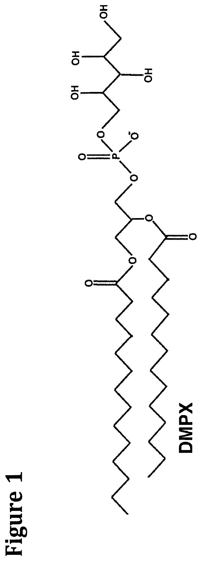 Patent US12472193 — Methods and compositions for treating and preventing respiratory related diseases and conditions with xylitol-headgroup lipid analogs — Figure 1
