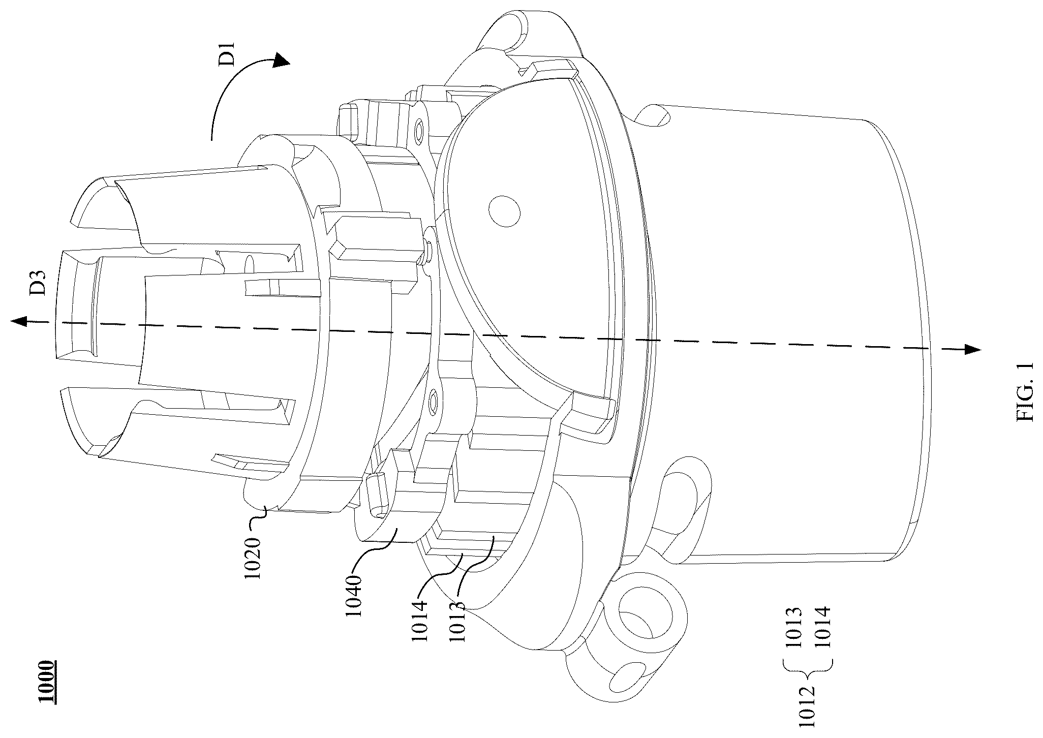 Patent US12472315 Figure 1 – Trigger assembly for inhaler, and inhaler