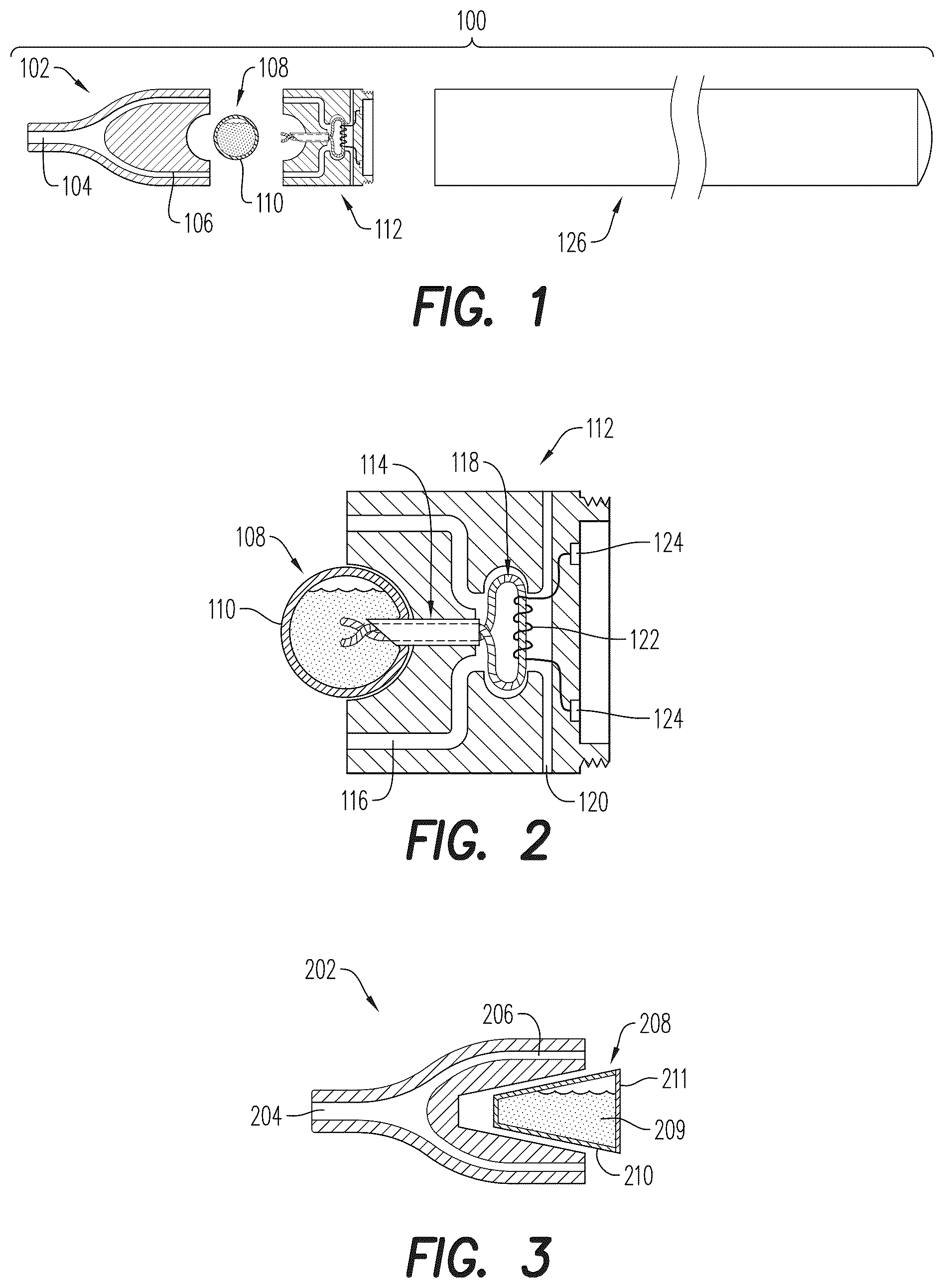 Patent US12472317 — E-vapor device including capsule containing pre-vapor formulation — Figure 1