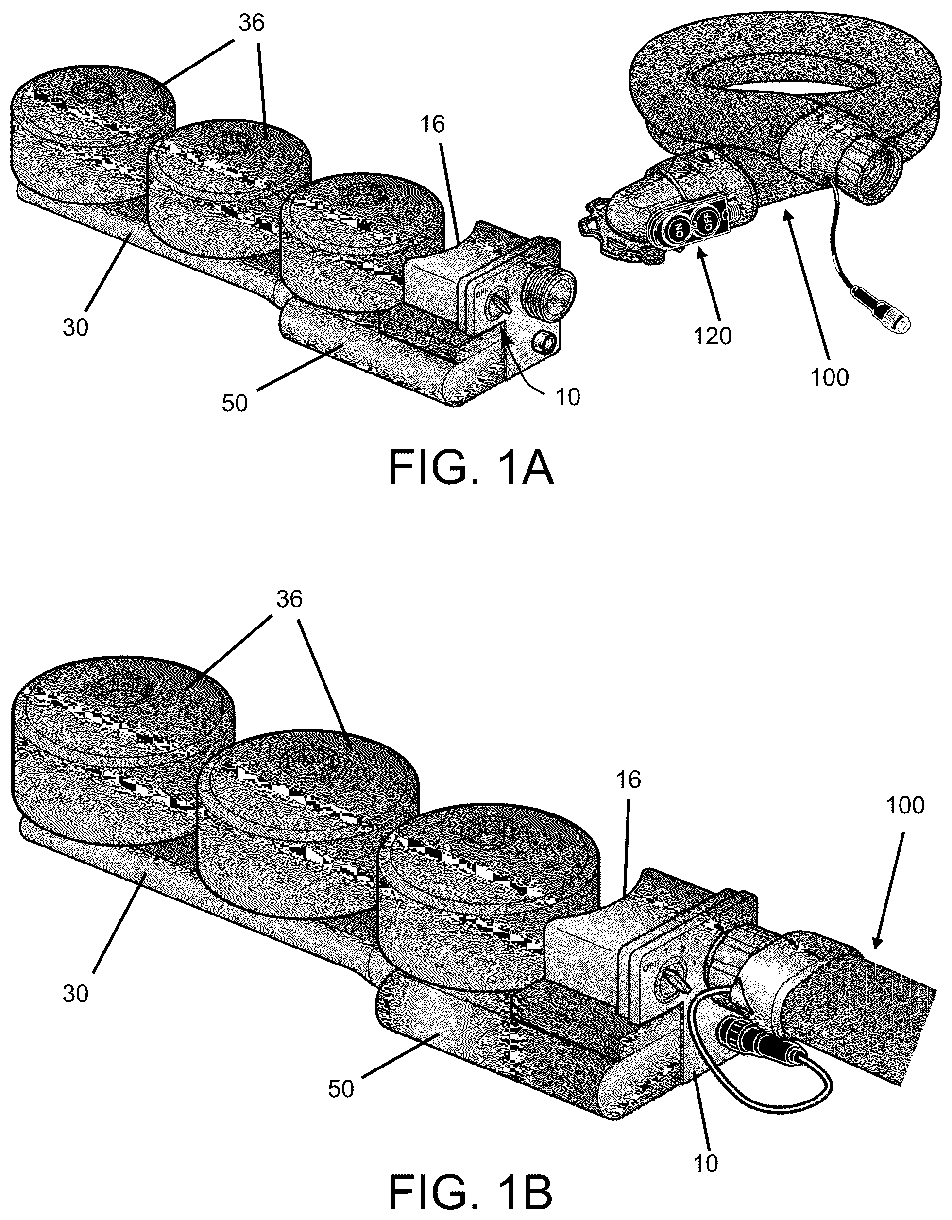 Patent US12472389 — Modular, adjustable powered air purifying respirator system — Figure 1
