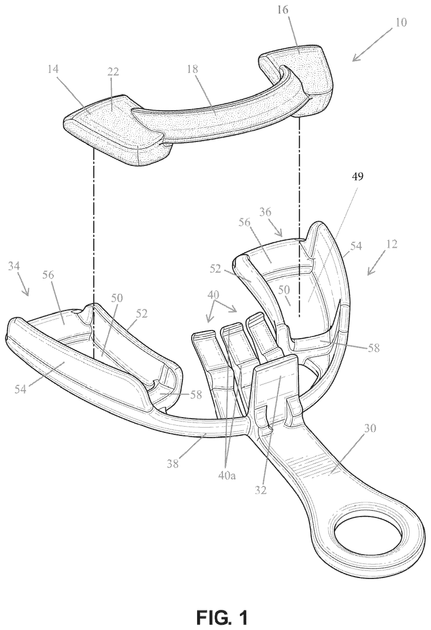 Patent US12472421 Figure 1 – Dental guard and tray and method of forming such