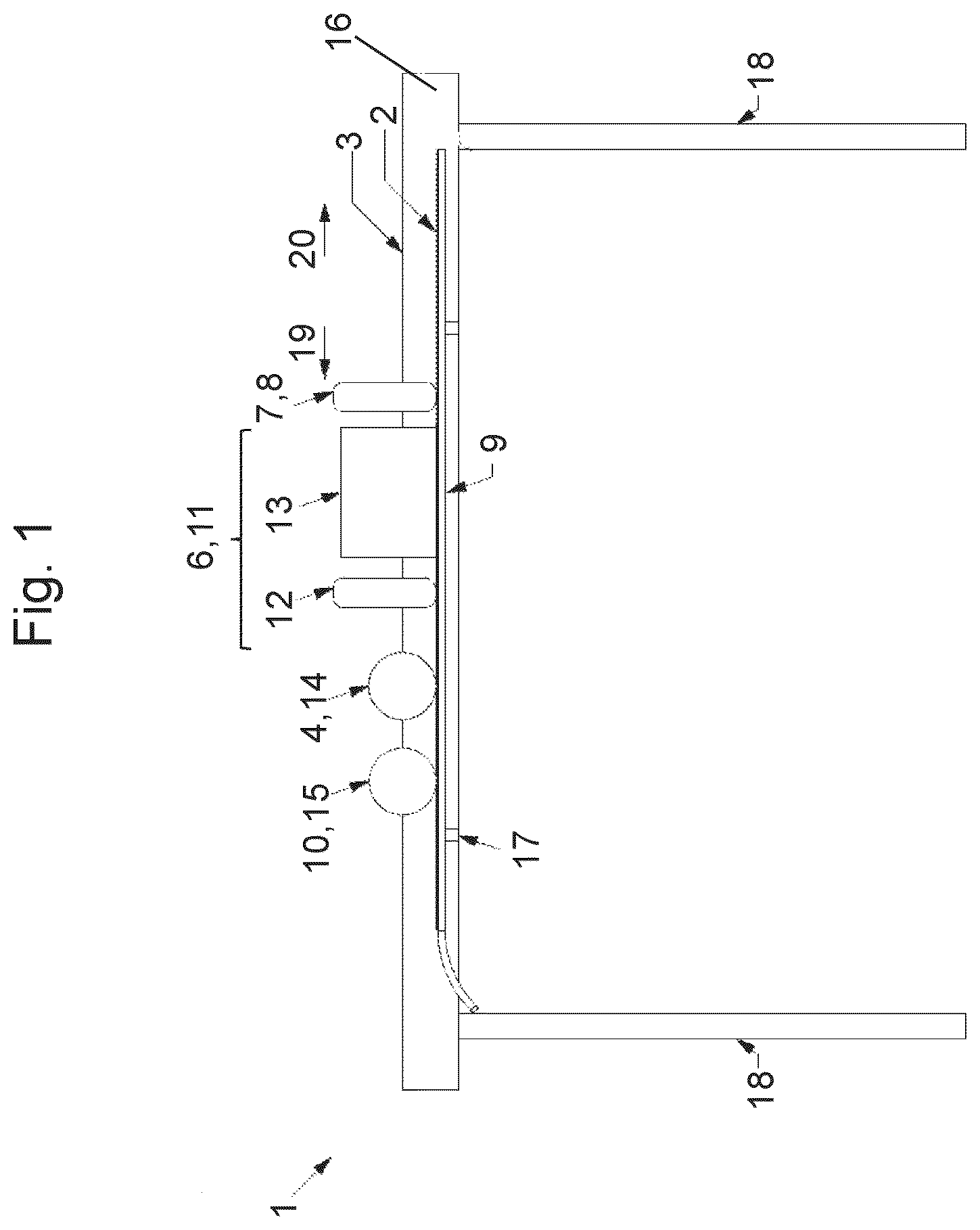 Patent US12472423 — Device and method for treating a running-surface coating of a piece of winter sports equipment — Figure 1