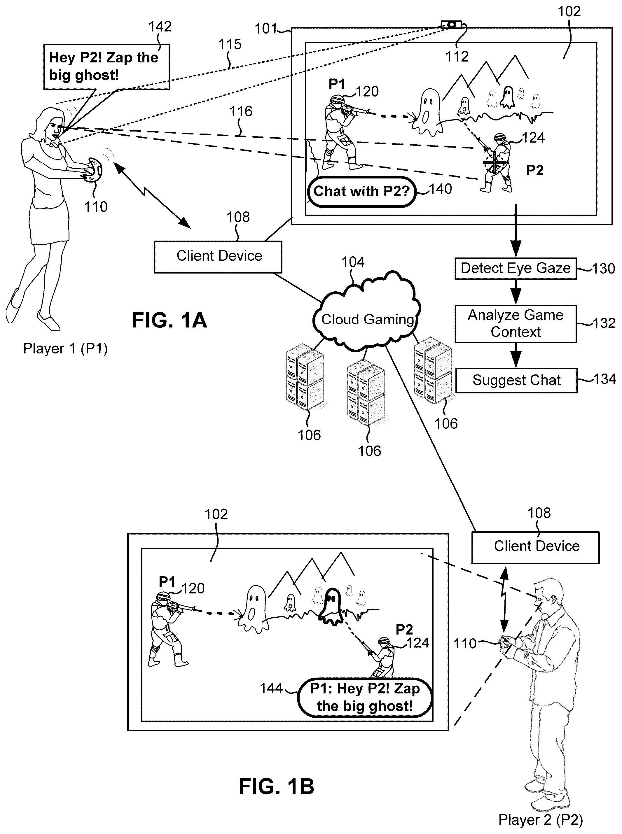 Patent US12472442 — Methods and systems for assistive chat interactivity — Figure 1