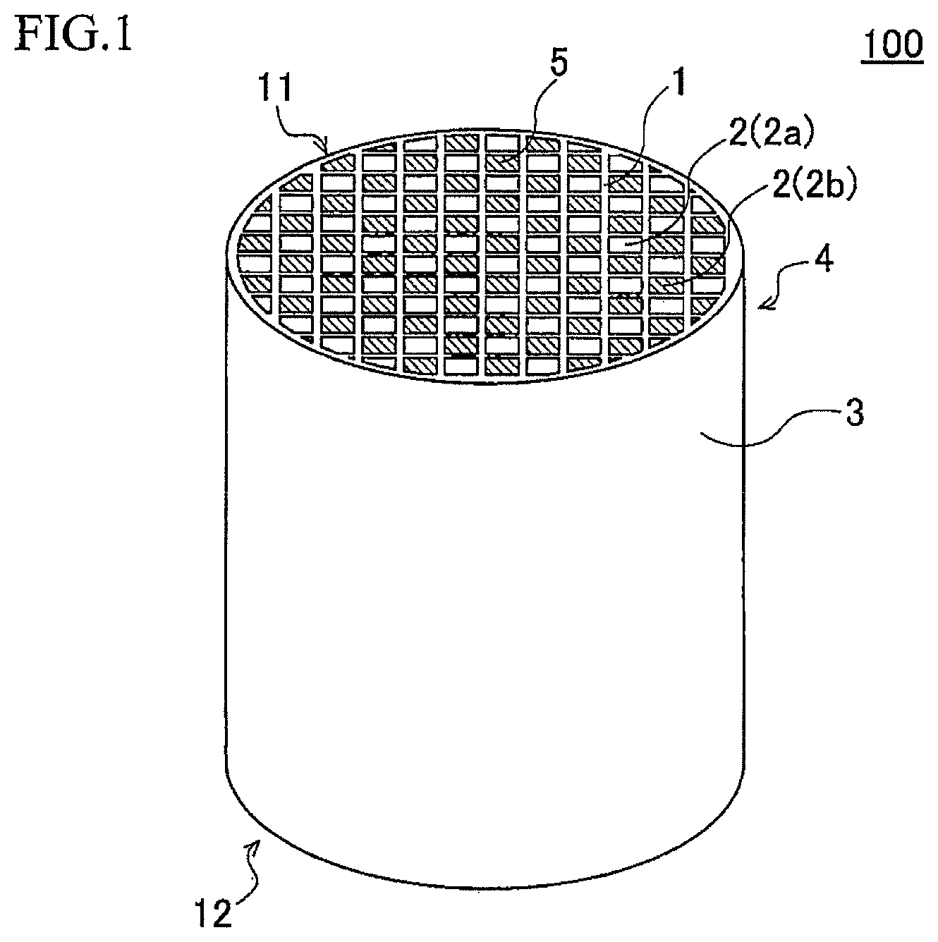 Patent US12472455 — Honeycomb filter — Figure 1