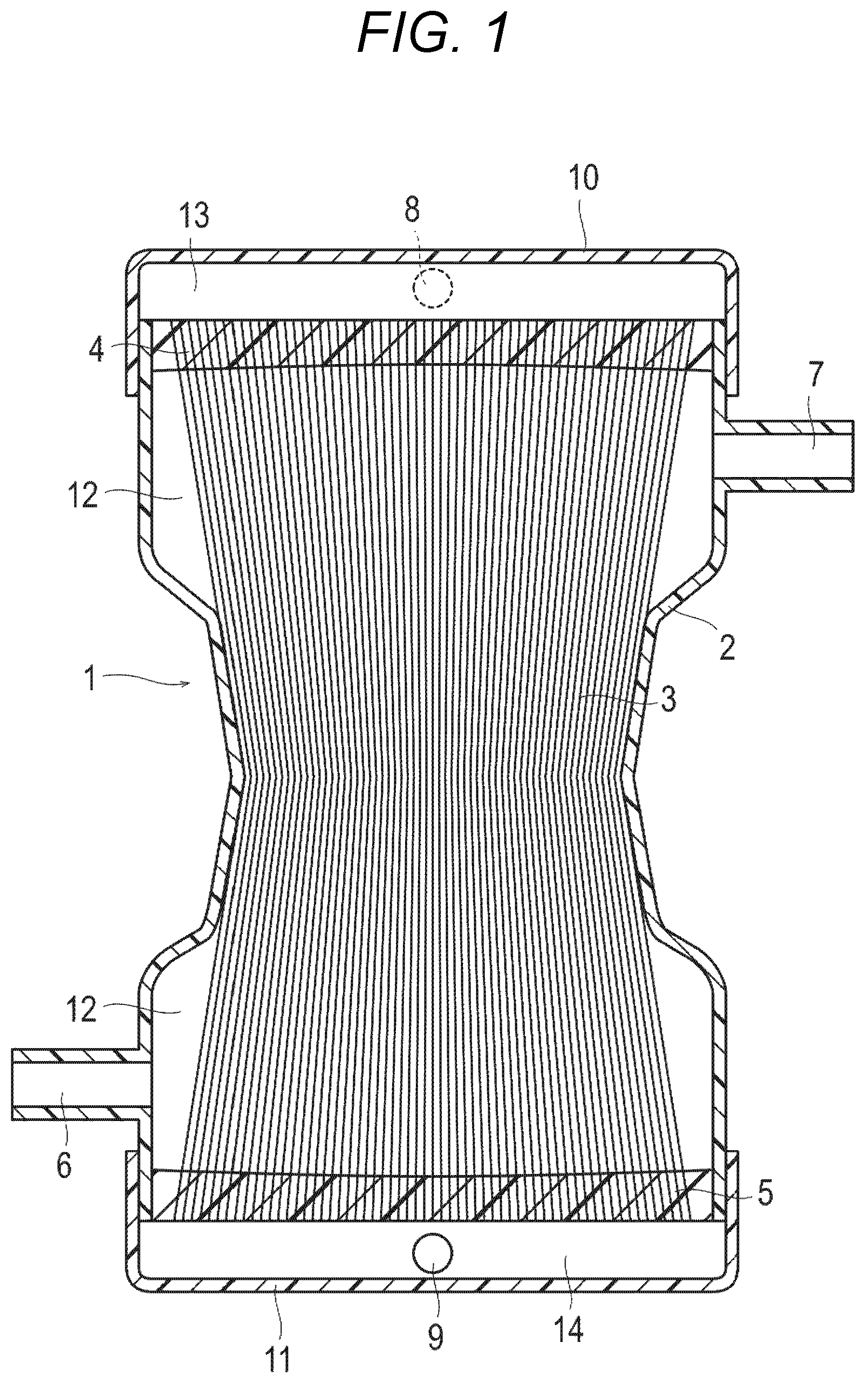 Patent US12472470 — Oxygenator and method for manufacturing same — Figure 1