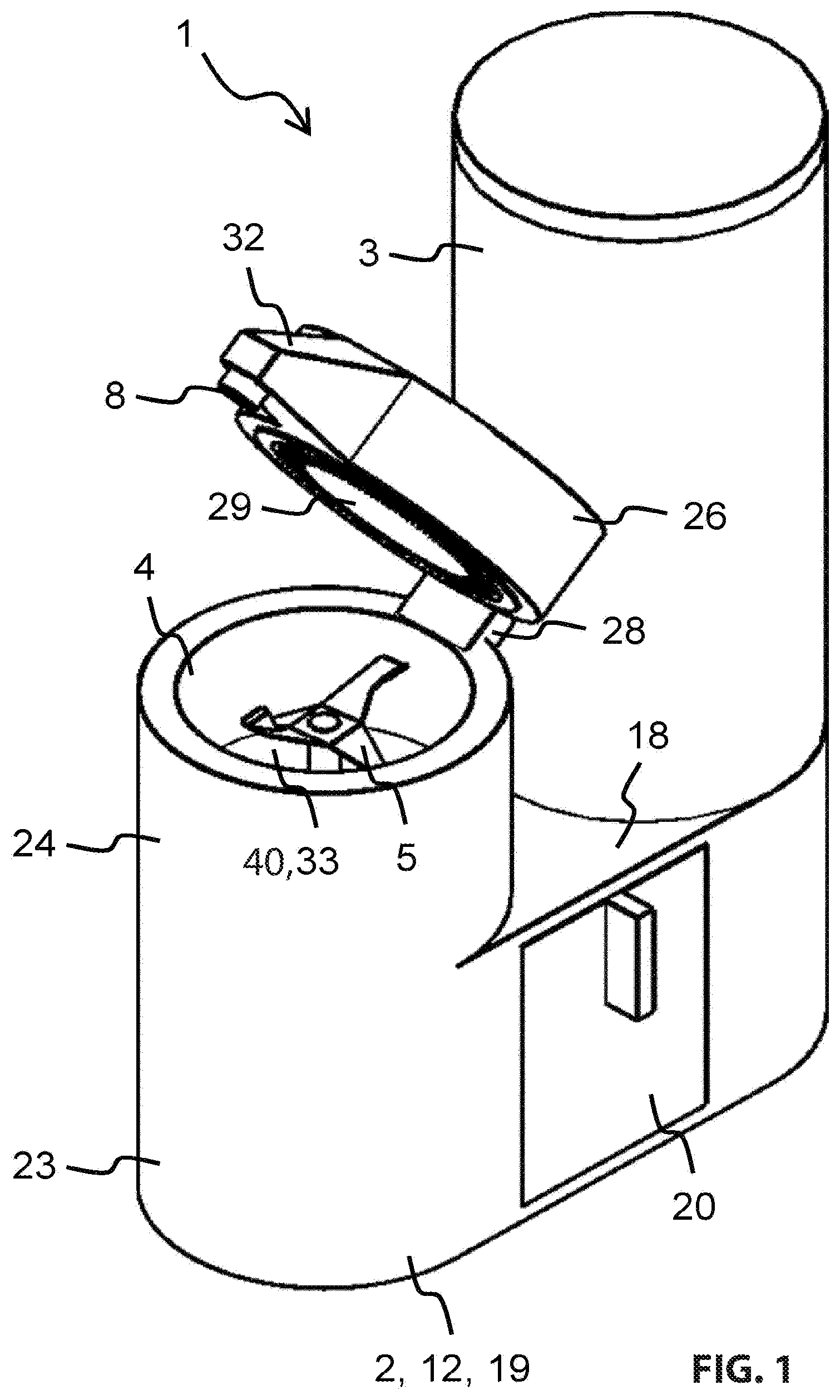 Patent US12472474 — Method and device for producing a suspension — Figure 1