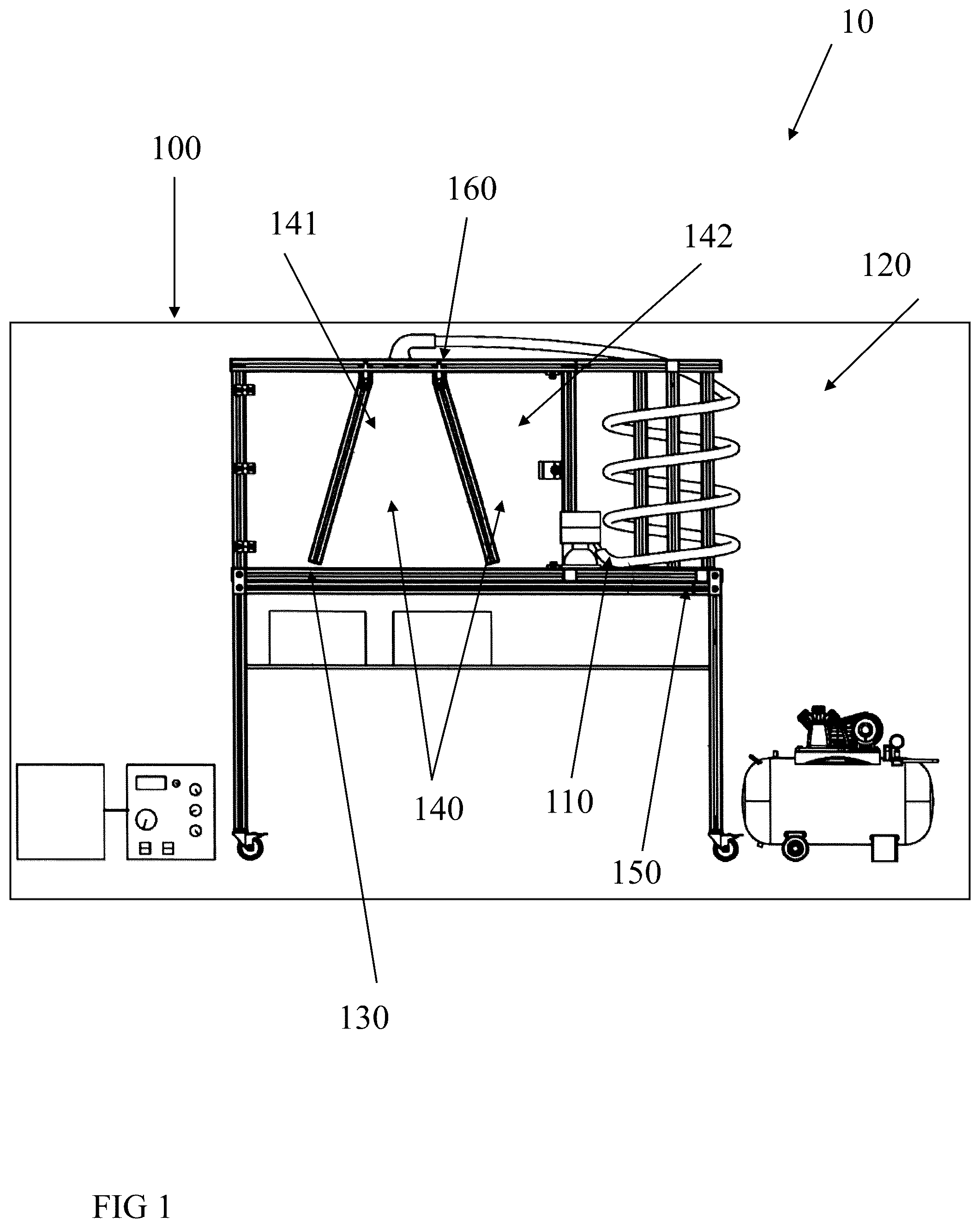 Patent US12472511 — Method and apparatus for electrostatic separation of glandular trichomes — Figure 1