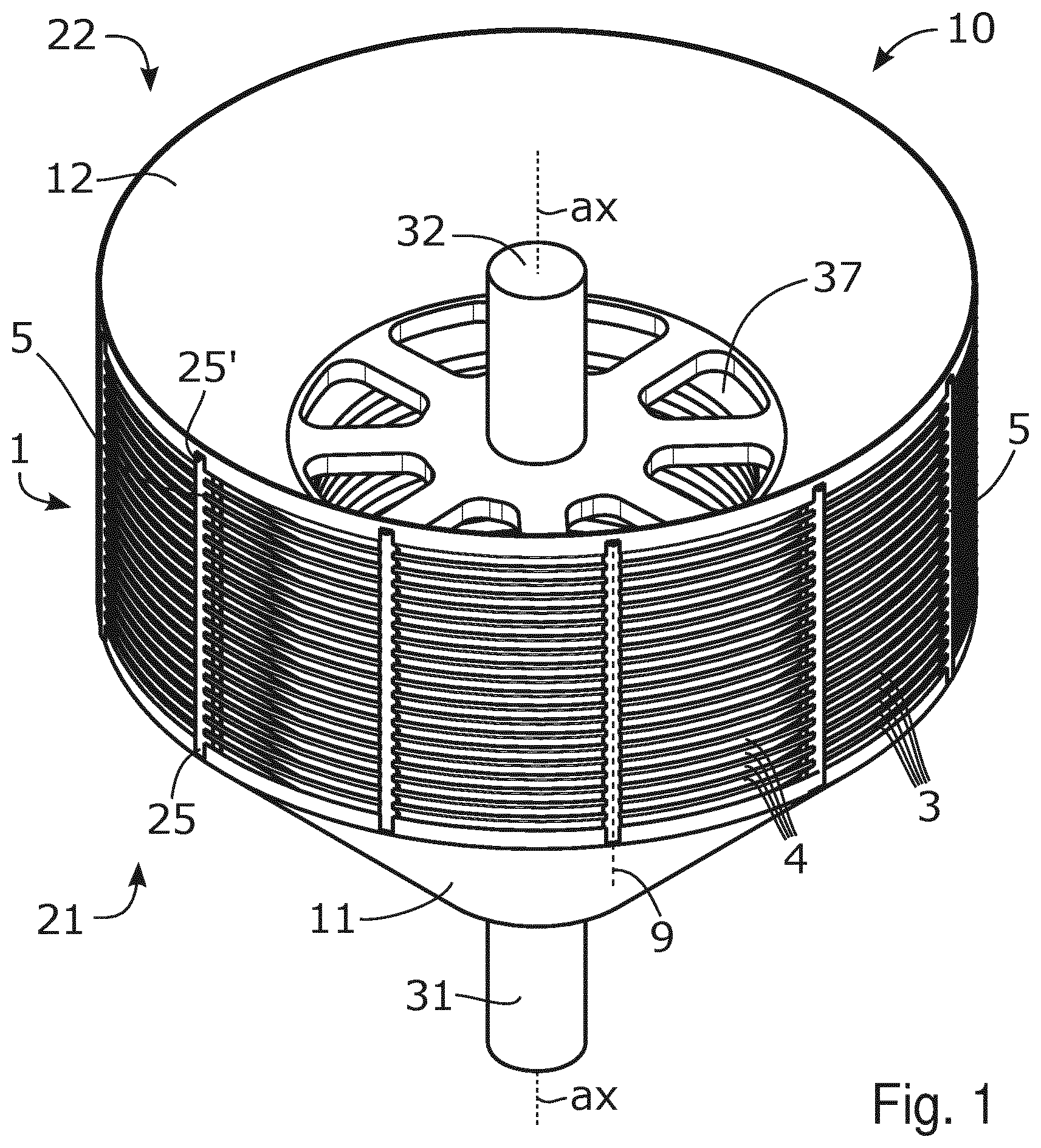 Patent US12472513 — Disc stack, rotor unit, centrifugal separator, method of providing disc stack, and method of providing rotor unit — Figure 1