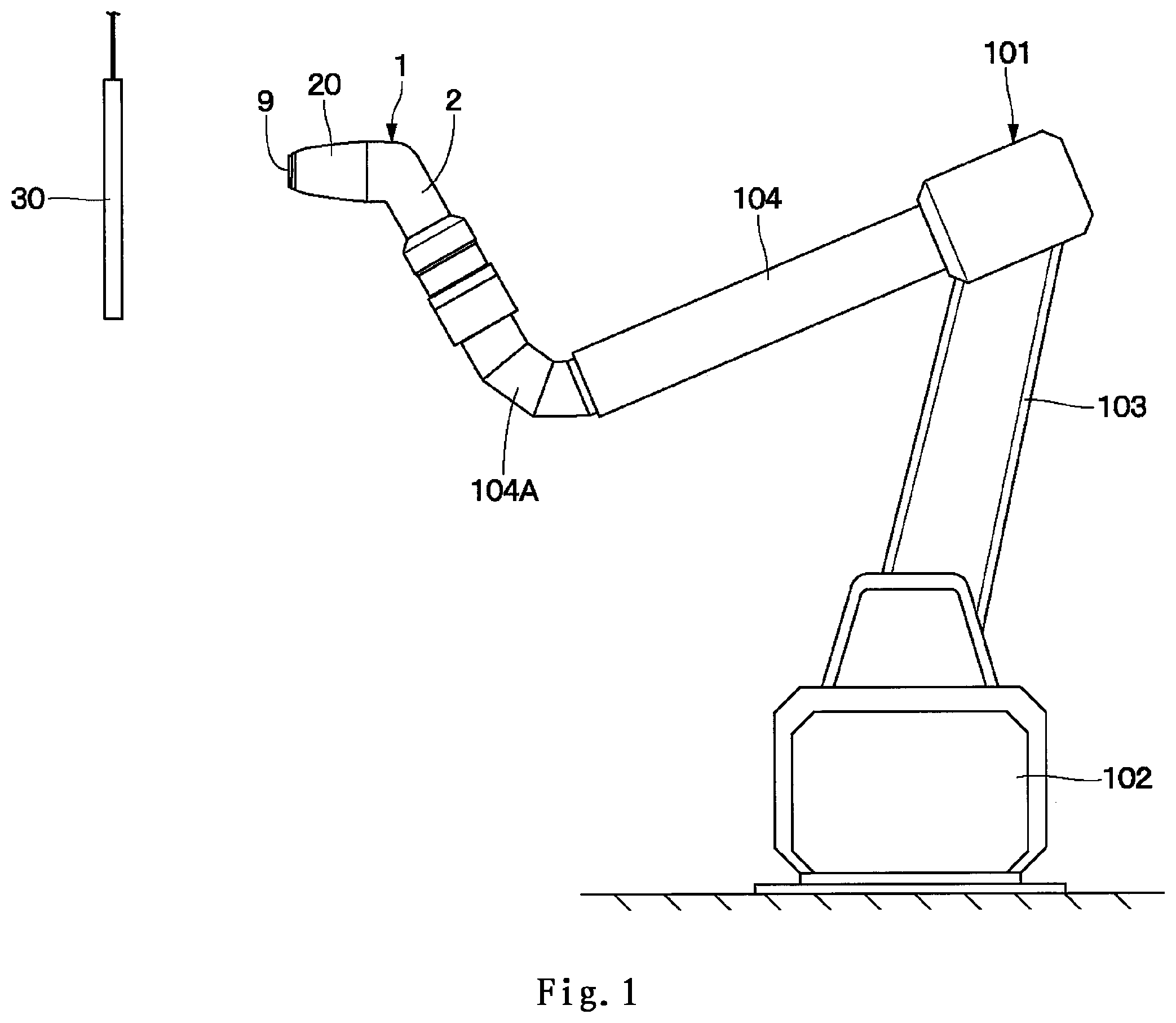 Patent US12472515 — Electrostatic coating device — Figure 1