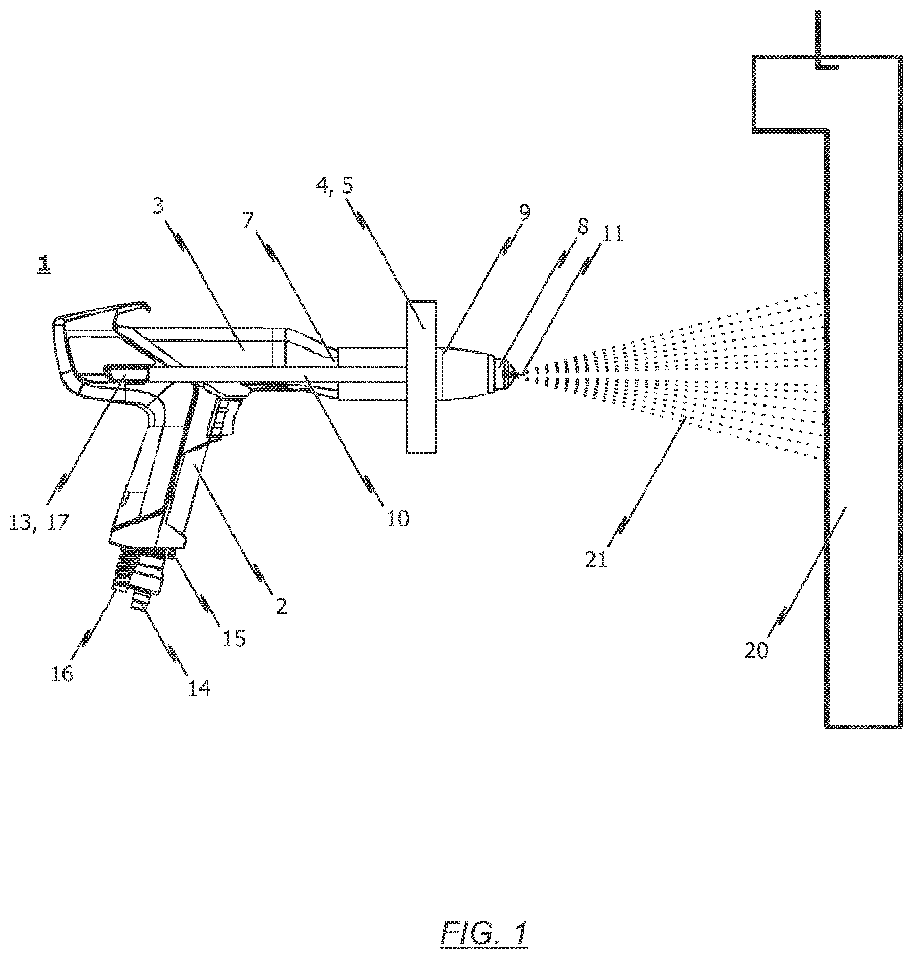 Patent US12472516 — Illumination device for a spray gun and spray gun having such an illumination device — Figure 1