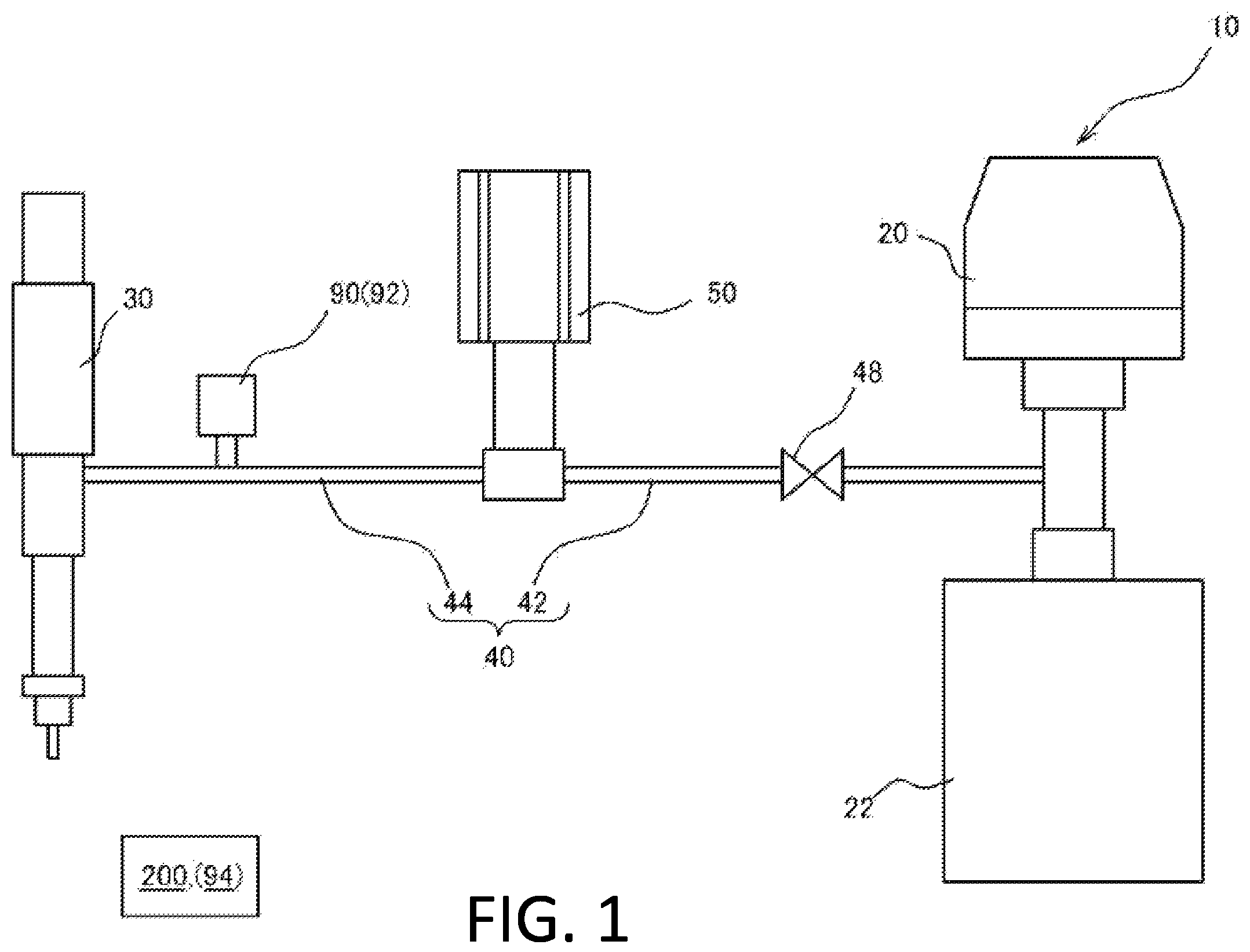 Patent US12472518 Figure 1 – Fluid discharge system
