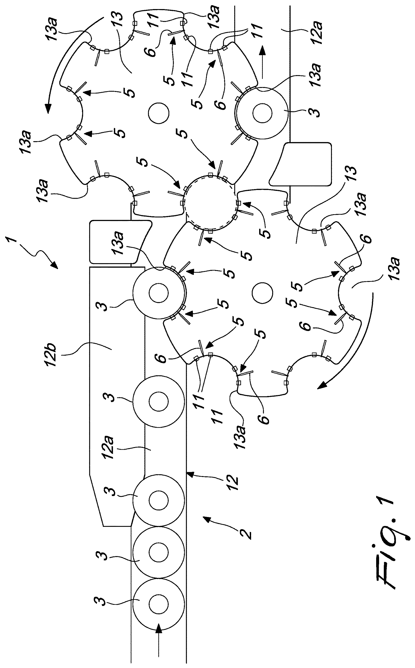Patent US12472540 — Apparatus and method for removing labels from reusable containers — Figure 1