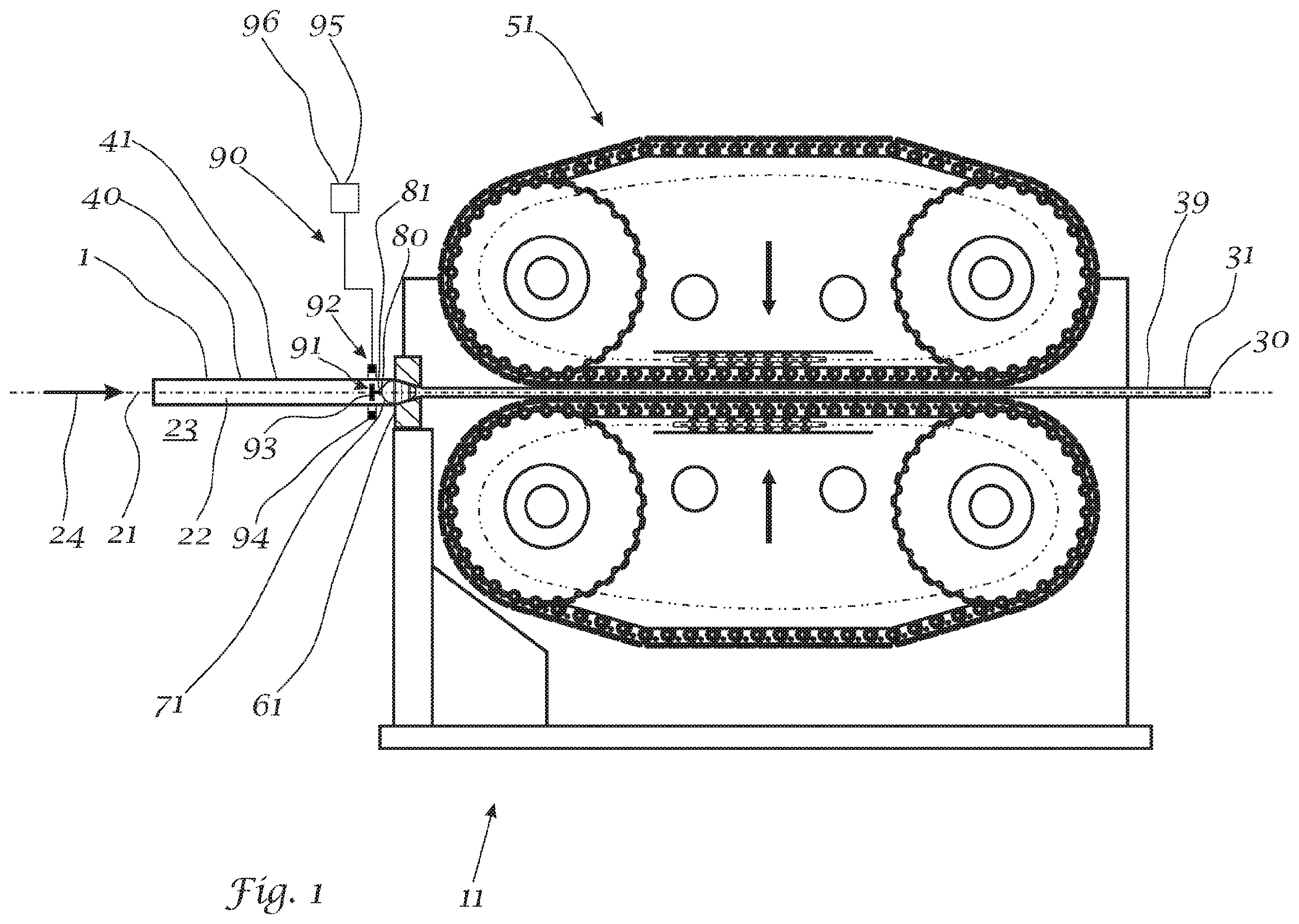 Patent US12472546 — Drawing machine, drawing method and drawing mandrel — Figure 1