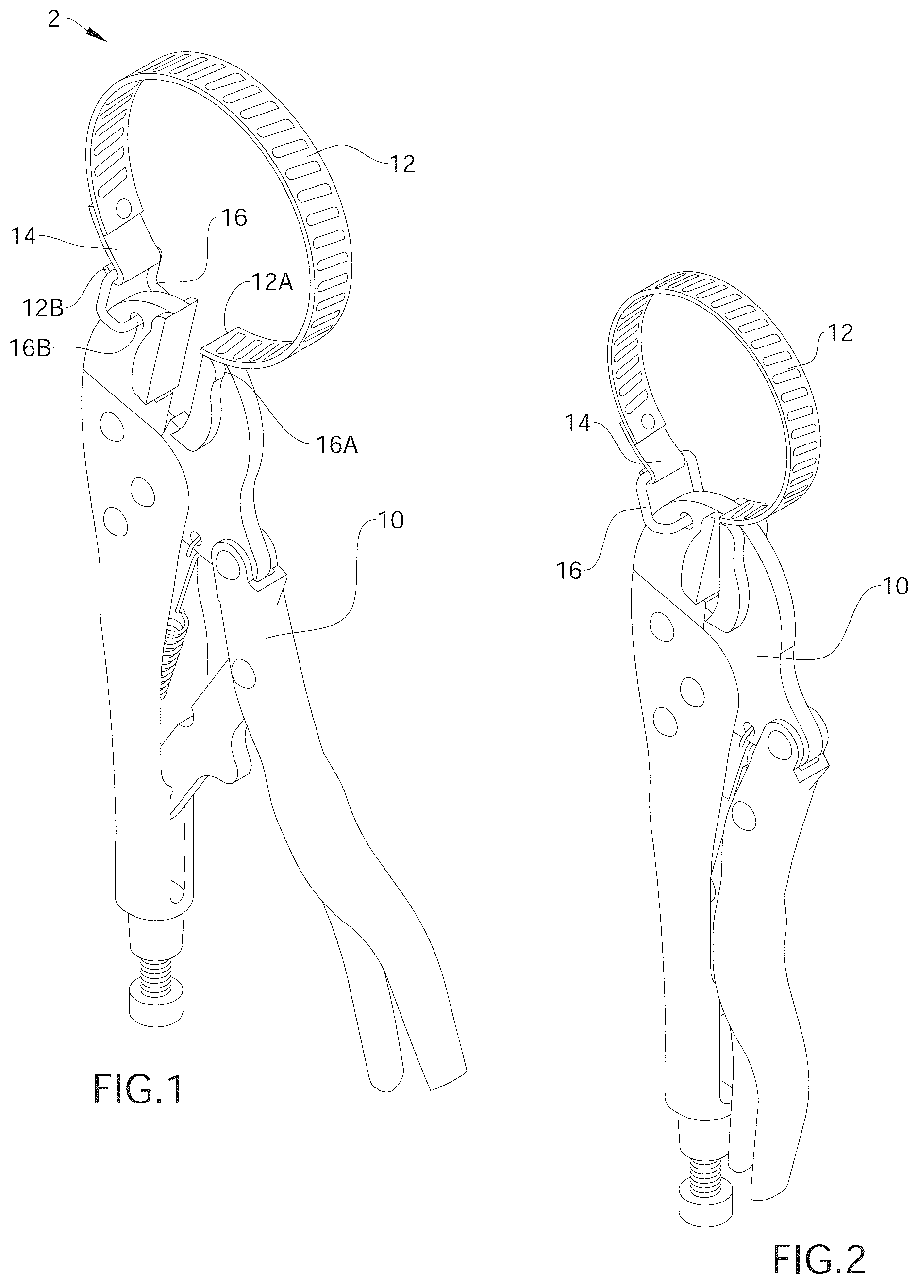 Patent US12472594 Figure 1 – Clamp tool and method for manipulating a slide collar PTO yoke