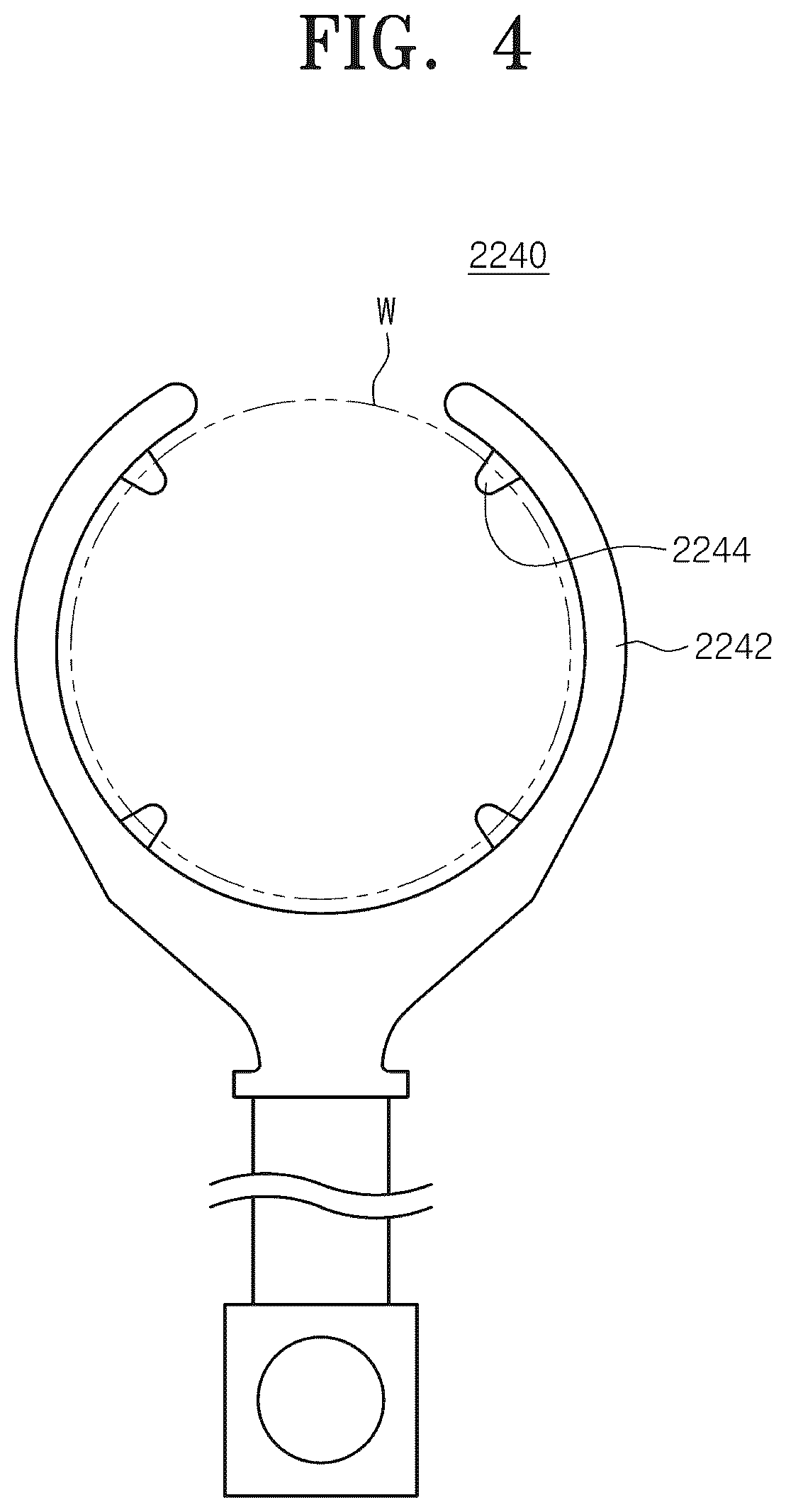 Patent US12472596 Figure 4 – Support unit and substrate treating apparatus including the same