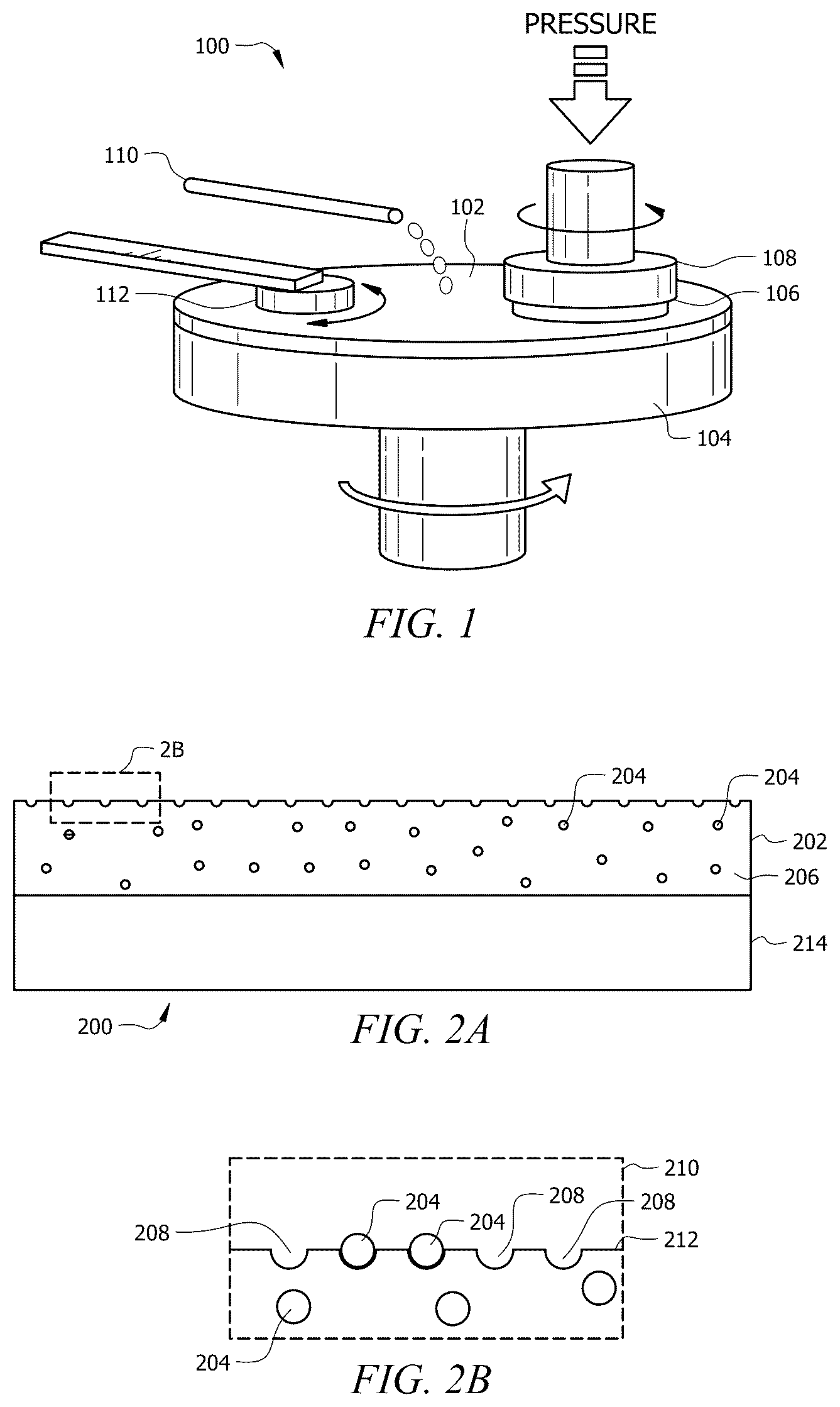 Patent US12472602 — Textured CMP pad comprising polymer particles — Figure 1