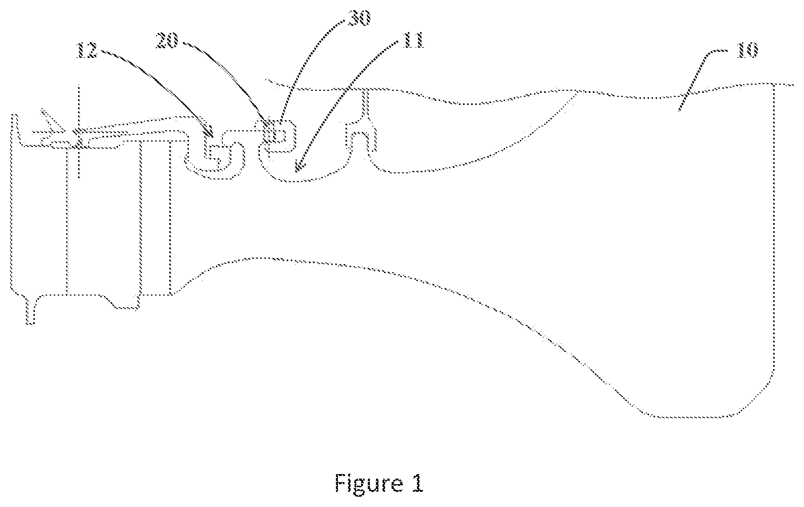 Patent US12472606 — Installation tool for a fixing pin and an installation method — Figure 1