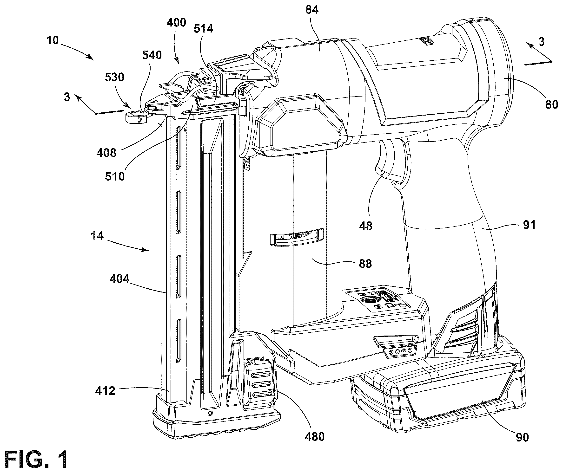 Patent US12472610 — Powered fastener driver — Figure 1