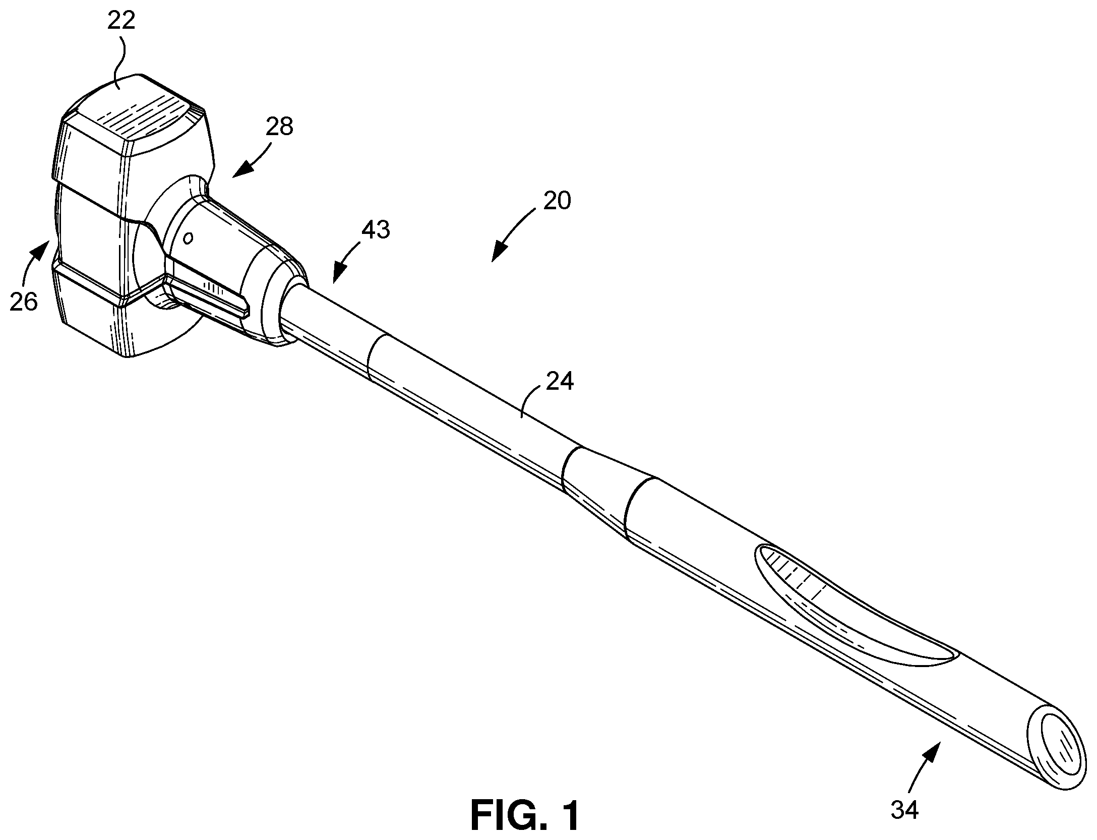 Patent US12472617 — Vibration damper for hand-operated striking tools — Figure 1