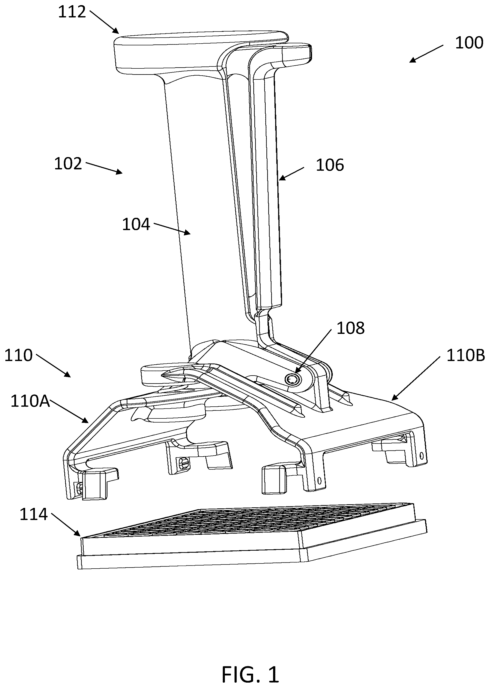 Patent US12472643 — Plate handling devices and methods for plate handling of analytical and culture vessels — Figure 1