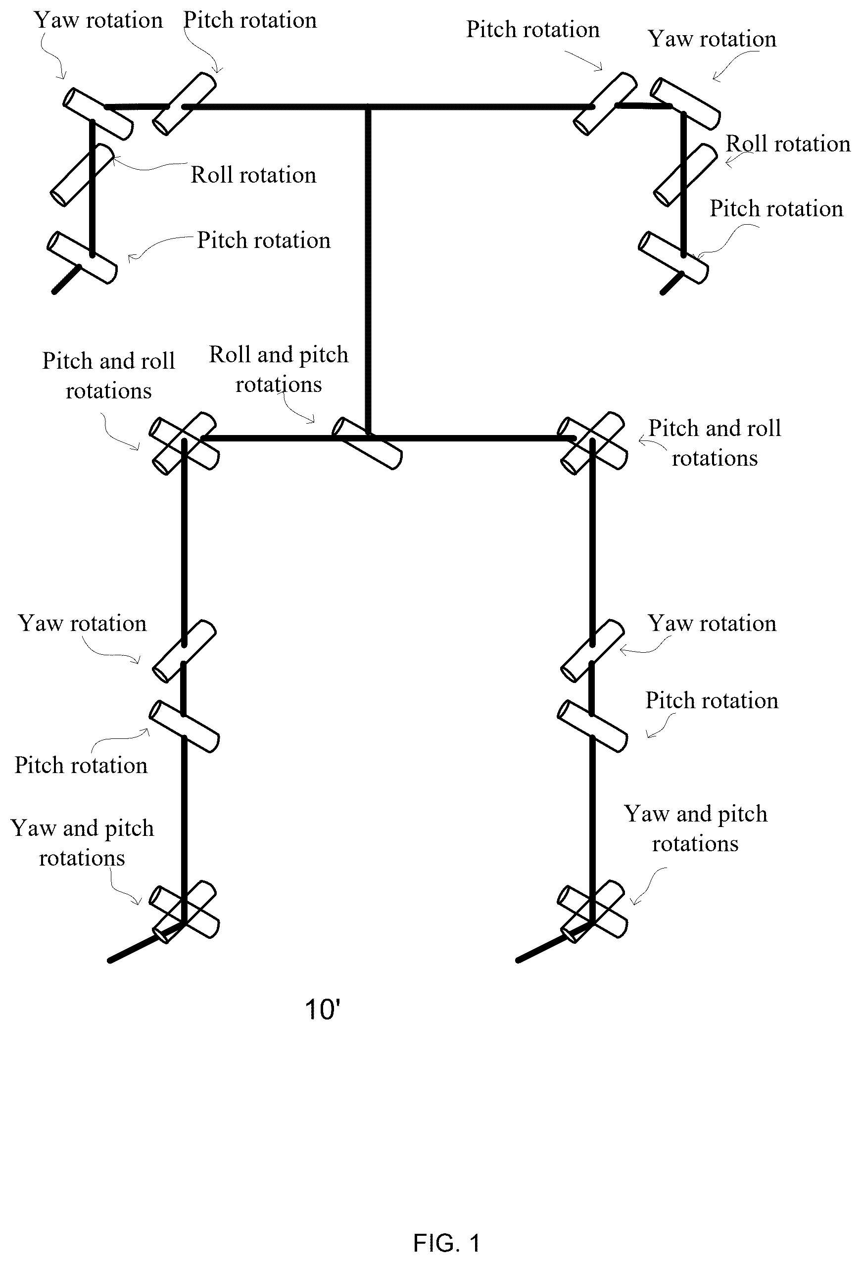 Patent US12472648 Figure 1 – Humanoid robot leg and a humanoid robot