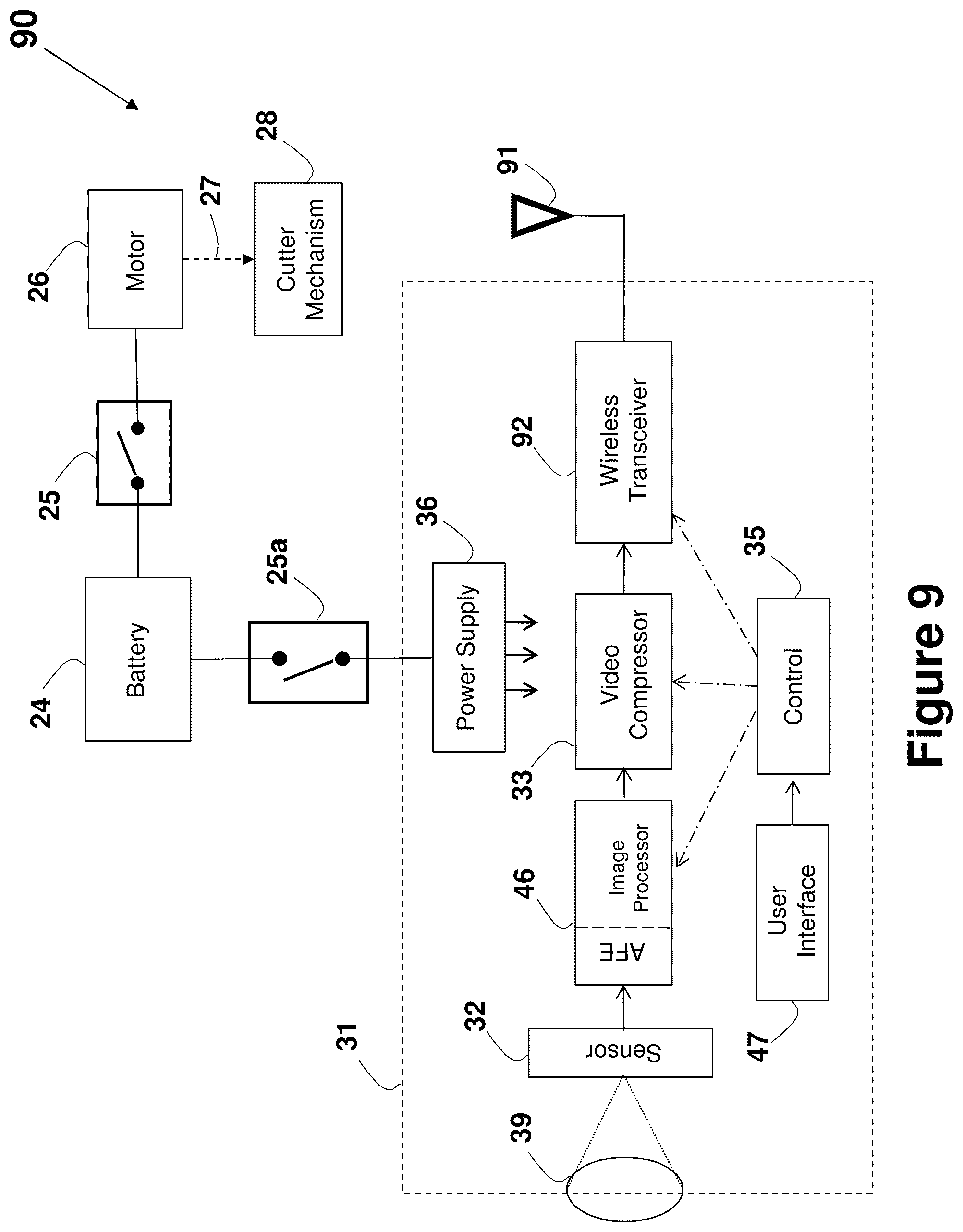 Patent US12472651 Figure 10 – Electric shaver with imaging capability
