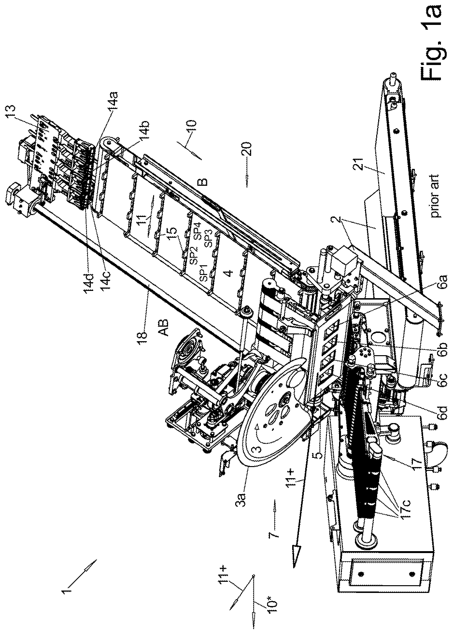 Patent US12472656 Figure 1 – Slicing machine with suction unit