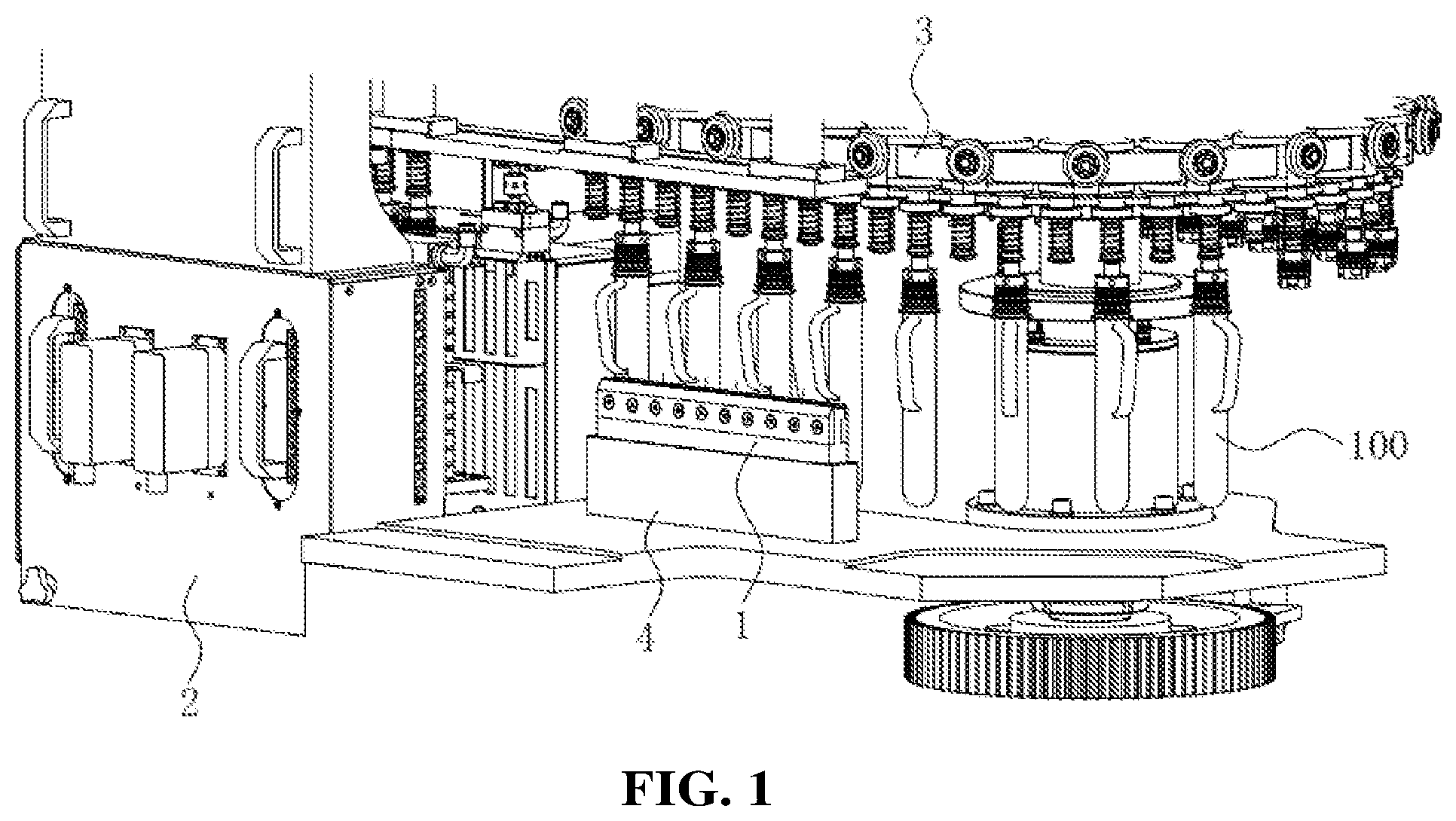 Patent US12472676 — Heat treatment device for pet bottle preform with integral handle — Figure 1