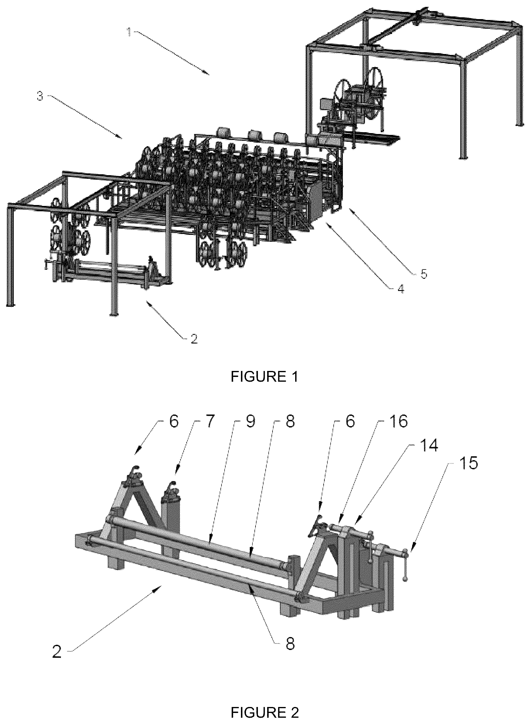 Patent US12472700 — System enabling the continuous automated manufacture and/or production of at least one film, cover, blanket and/or mesh integratedly comprising at least one fluid distribution line — Figure 1