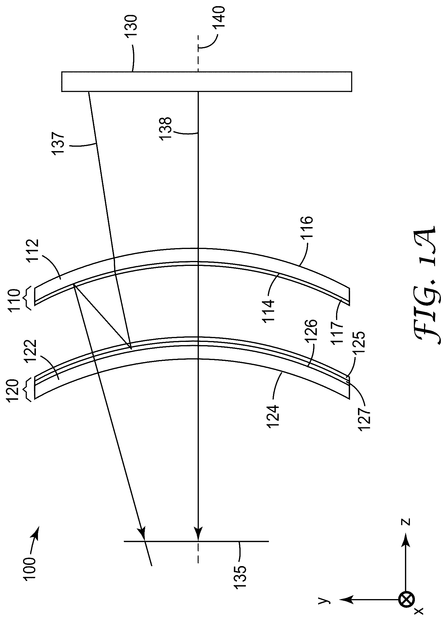 Patent US12472711 Figure 1 – Optical system