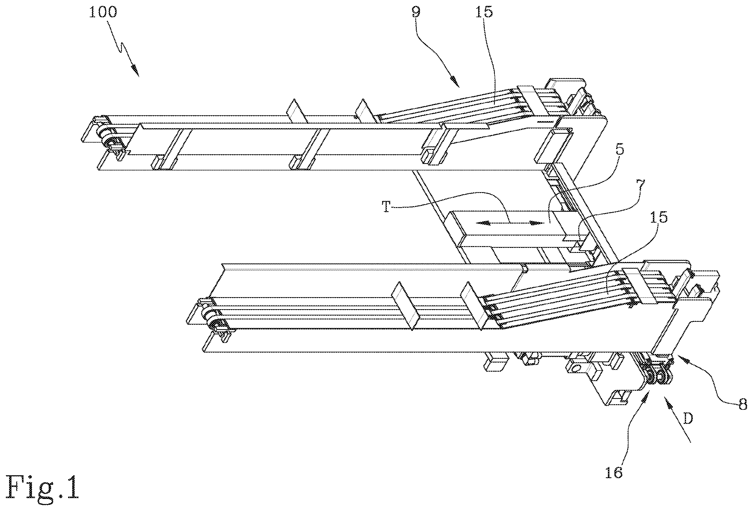 Patent US12472717 — Device and machine for forming boxes with internal partition wall and relative method — Figure 1