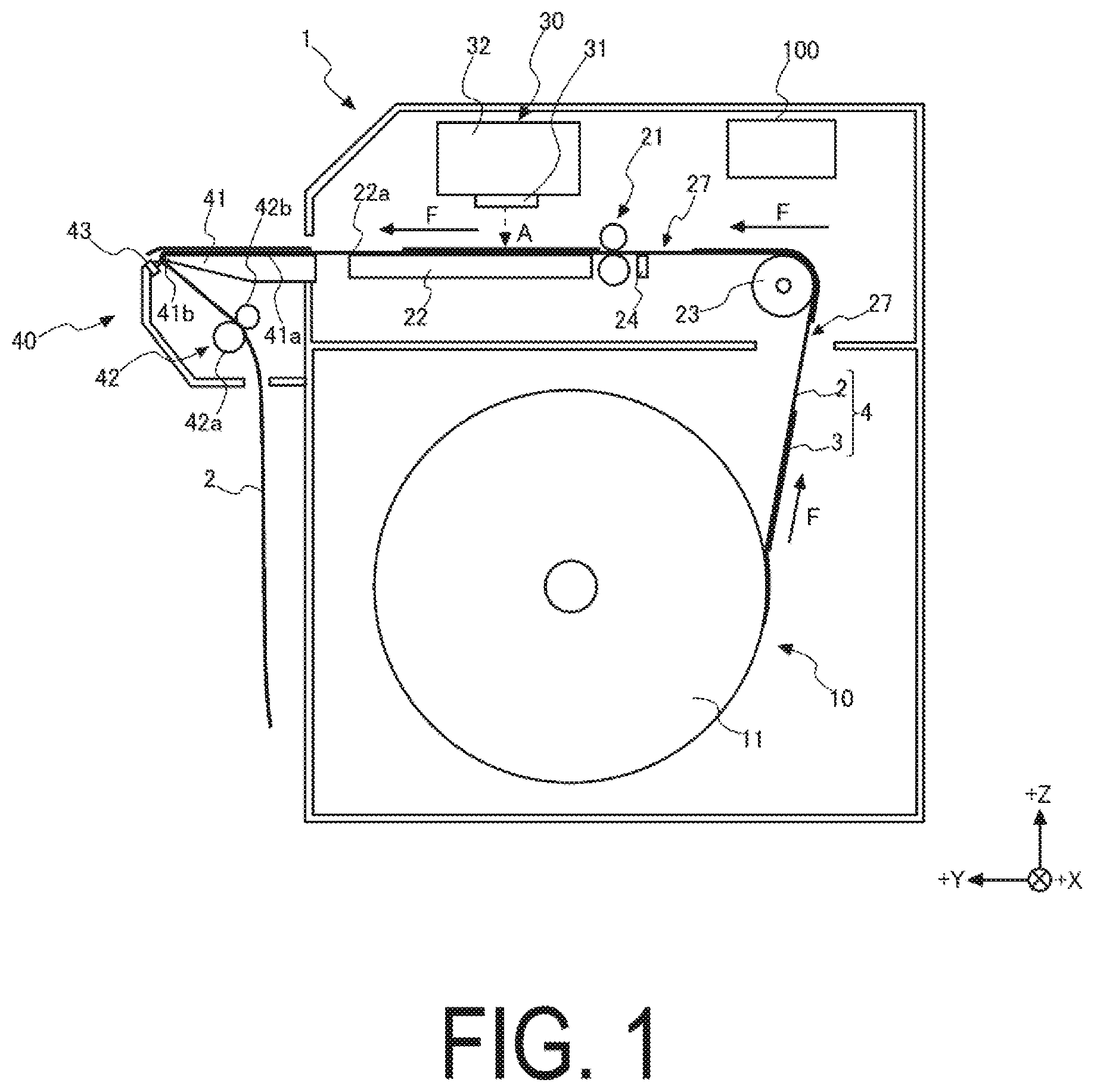 Patent US12472756 — Printing apparatus and method of controlling printing apparatus — Figure 1