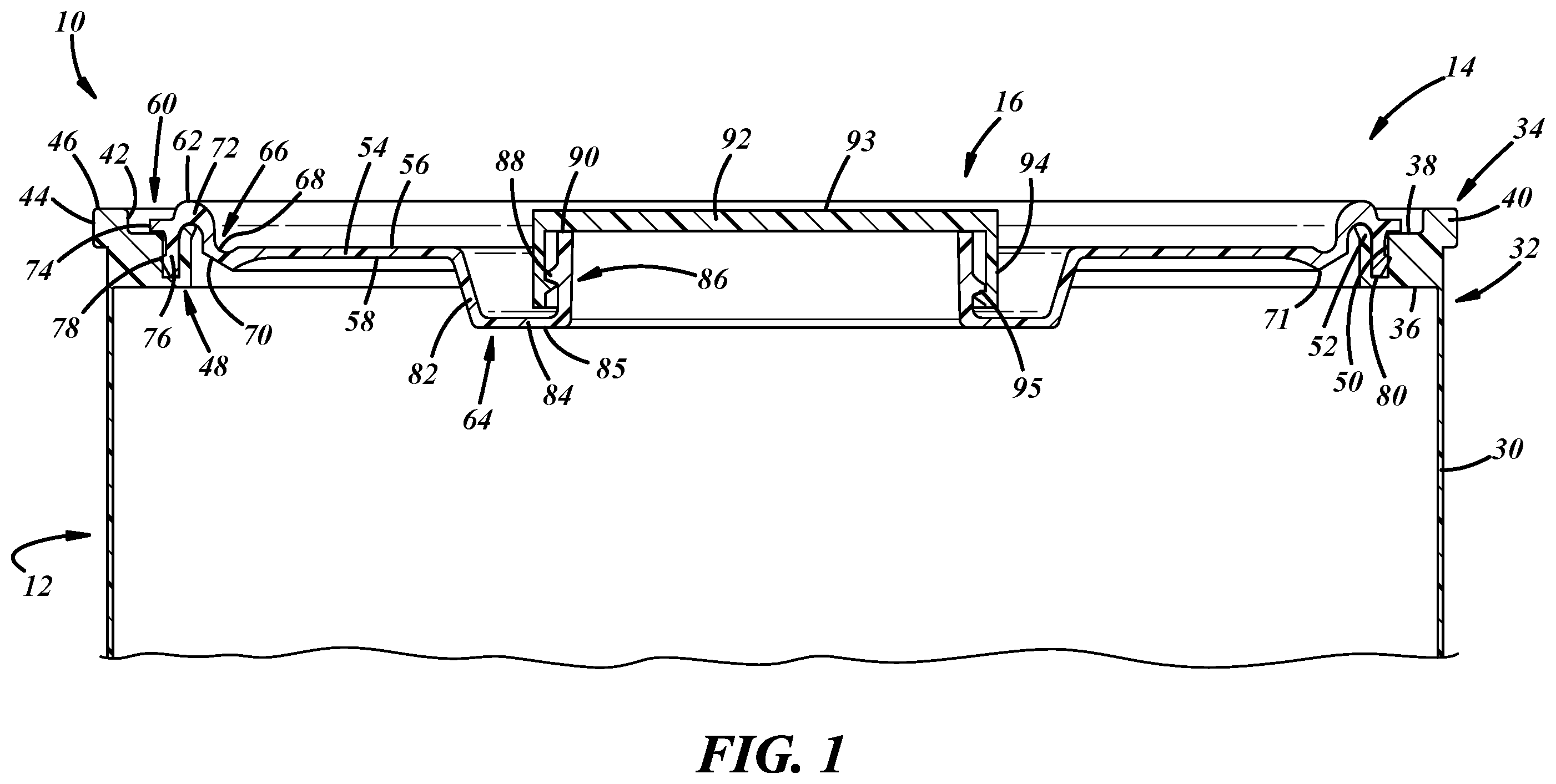 Patent US12472767 — Paint package and paint package lid — Figure 1