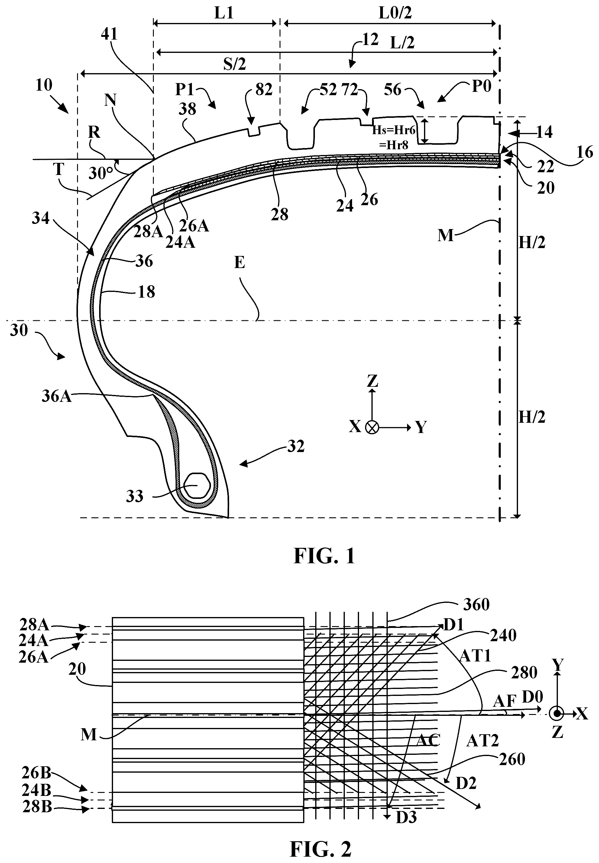 Patent US12472776 — Low-noise tire — Figure 1