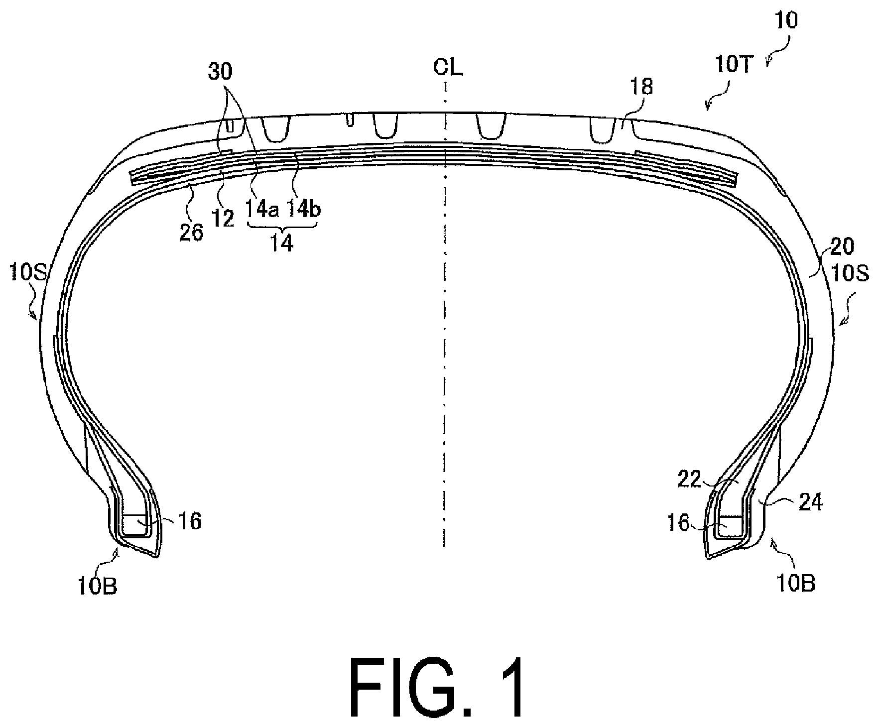 Patent US12472778 — Tire — Figure 1