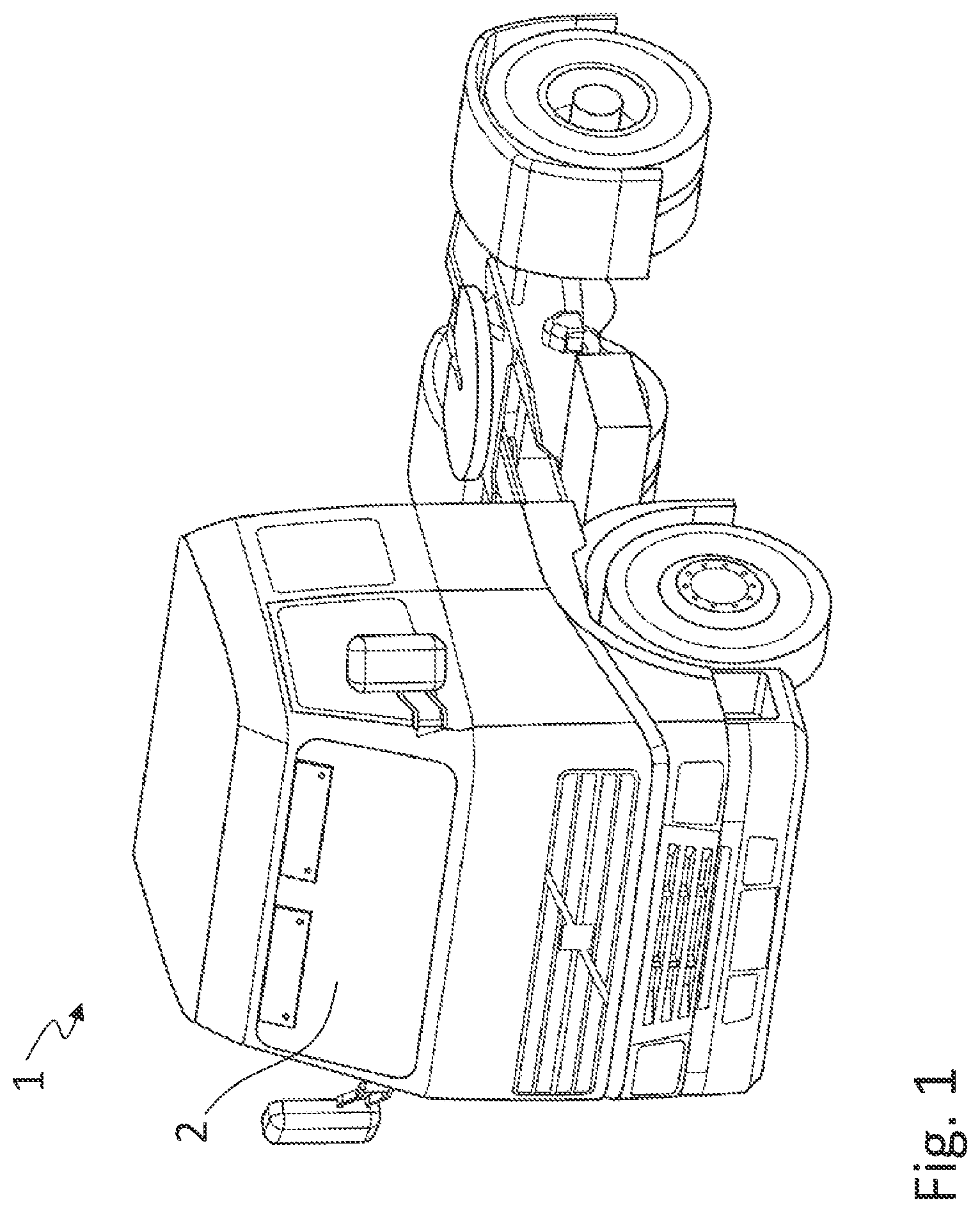 Patent US12472799 — Computer-implemented method of controlling the cabin climate in a vehicle travelling on a road — Figure 1