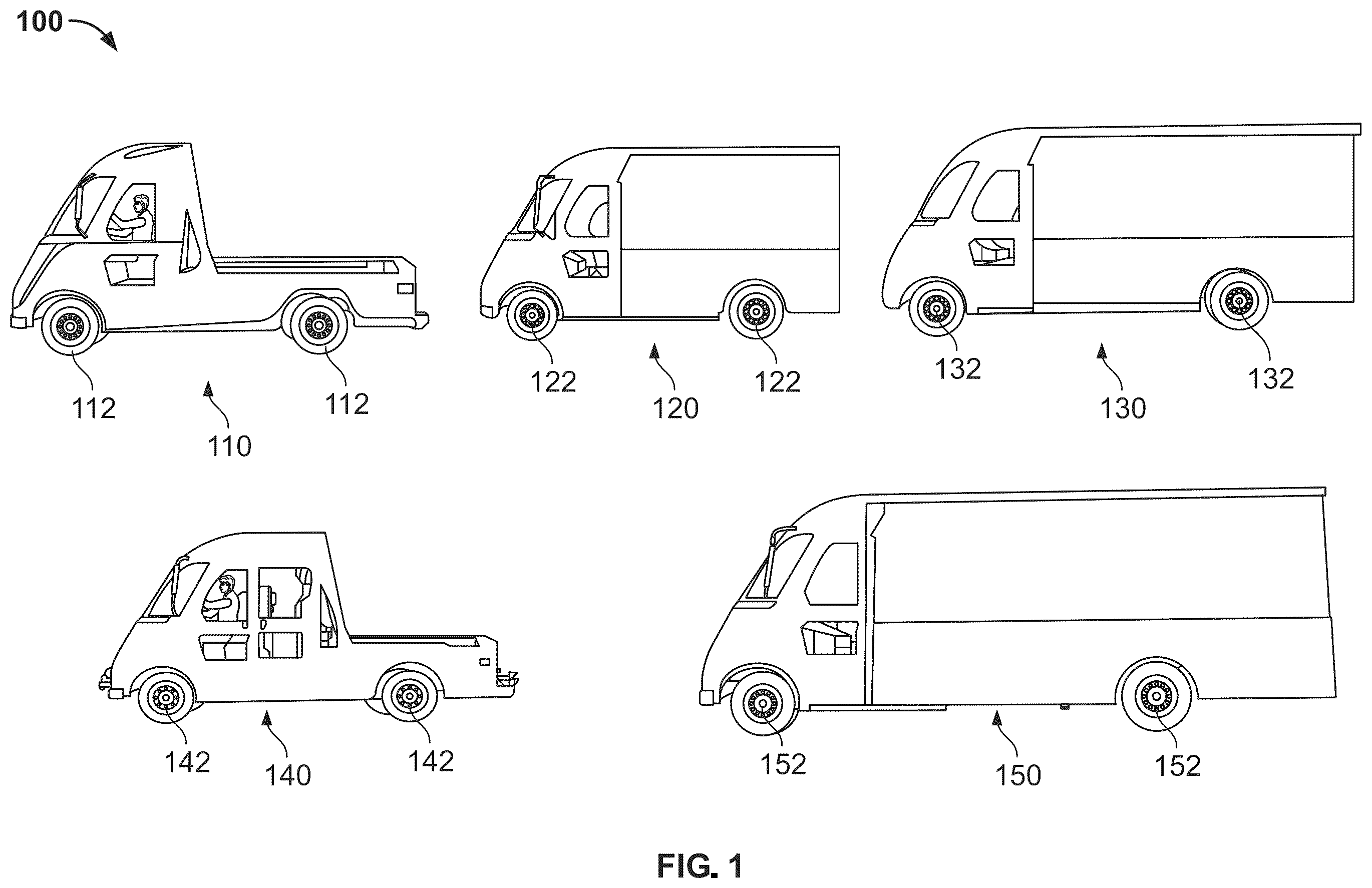 Patent US12472807 Figure 1 – Land vehicles incorporating cradles for supporting electrical devices and components therefor