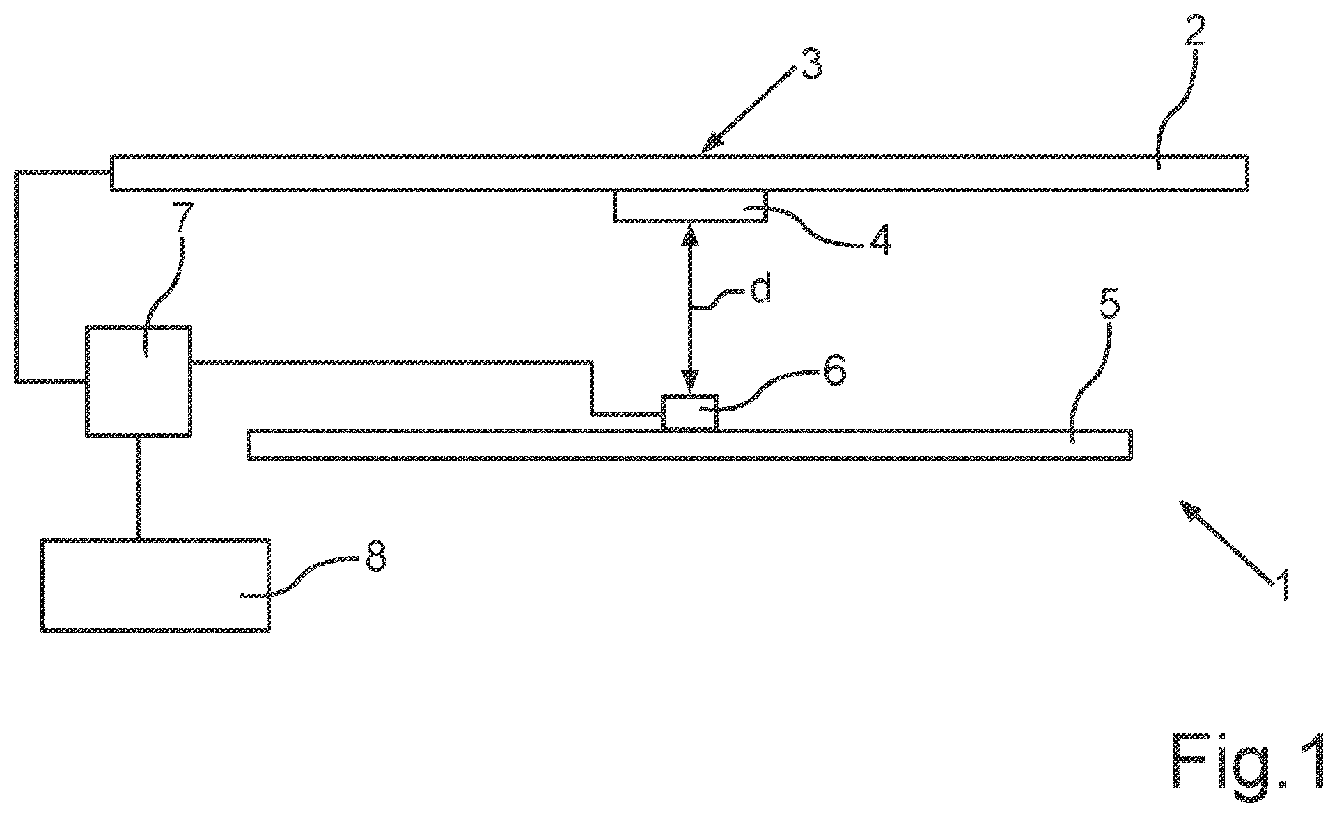Patent US12472825 — Calibration of a user input apparatus and detection of actuation of a user input apparatus of a motor vehicle — Figure 1